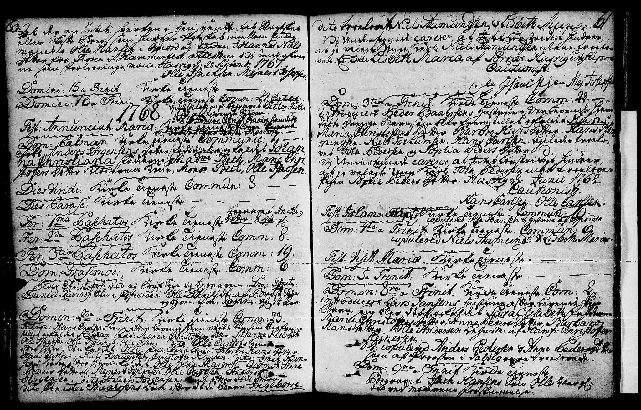 Loppa sokneprestkontor, SATØ/S-1339/H/Ha/L0001kirke: Parish register (official) no. 1 /2, 1753-1784, p. 60-61