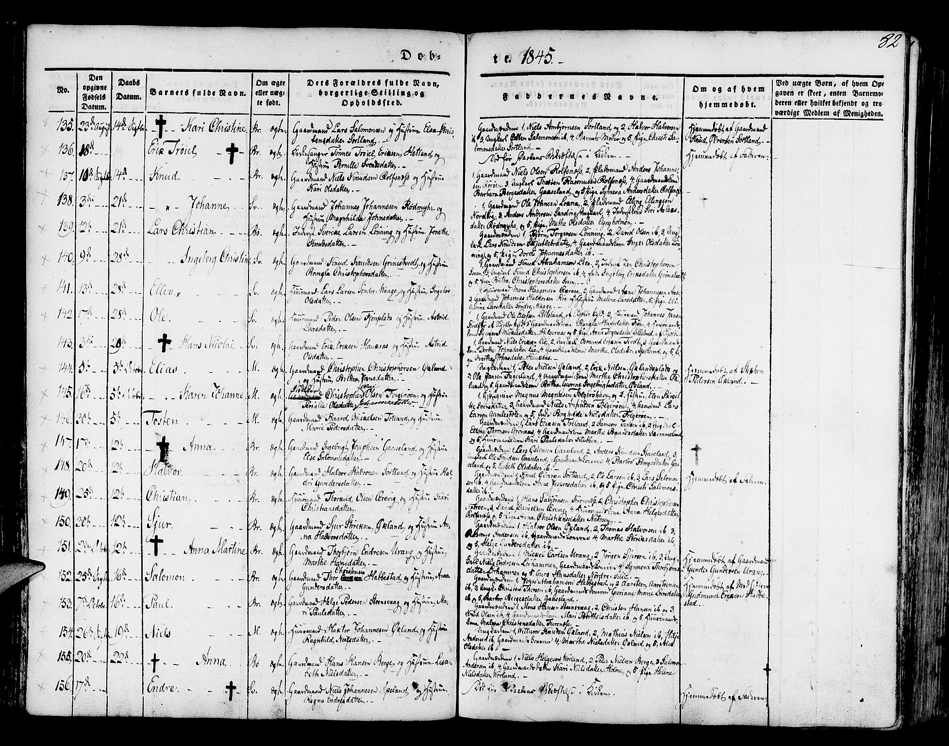 Finnås sokneprestembete, AV/SAB-A-99925/H/Ha/Haa/Haaa/L0006: Parish register (official) no. A 6, 1836-1850, p. 82