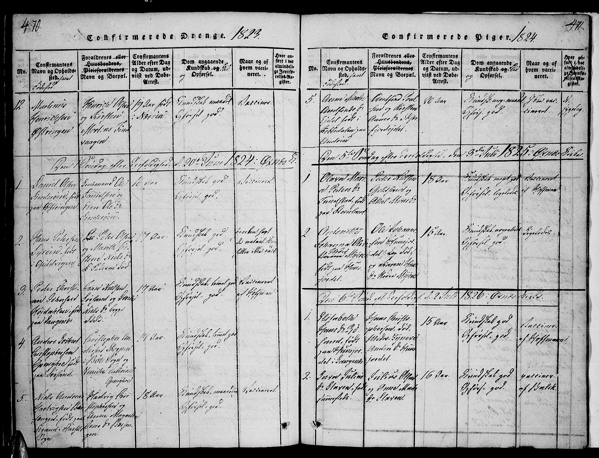 Ministerialprotokoller, klokkerbøker og fødselsregistre - Nordland, SAT/A-1459/893/L1331: Parish register (official) no. 893A04, 1820-1840, p. 470-471