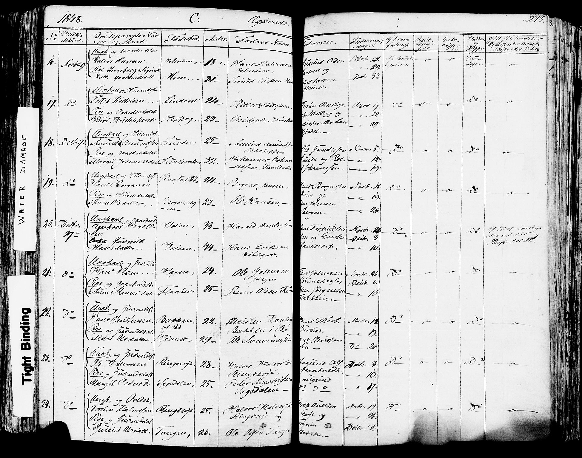 Sauherad kirkebøker, SAKO/A-298/F/Fa/L0006: Parish register (official) no. I 6, 1827-1850, p. 278