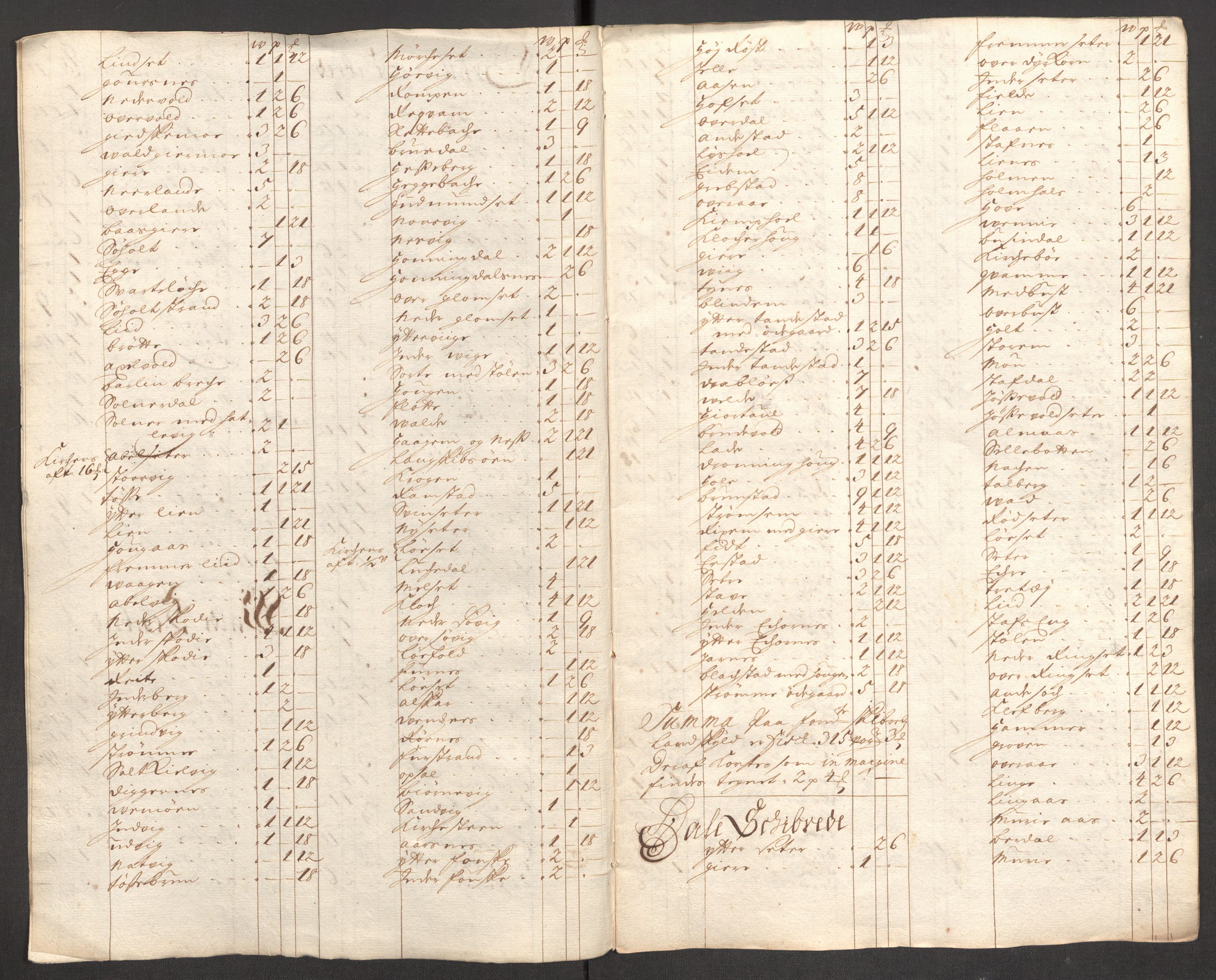 Rentekammeret inntil 1814, Reviderte regnskaper, Fogderegnskap, RA/EA-4092/R54/L3561: Fogderegnskap Sunnmøre, 1706-1707, p. 44