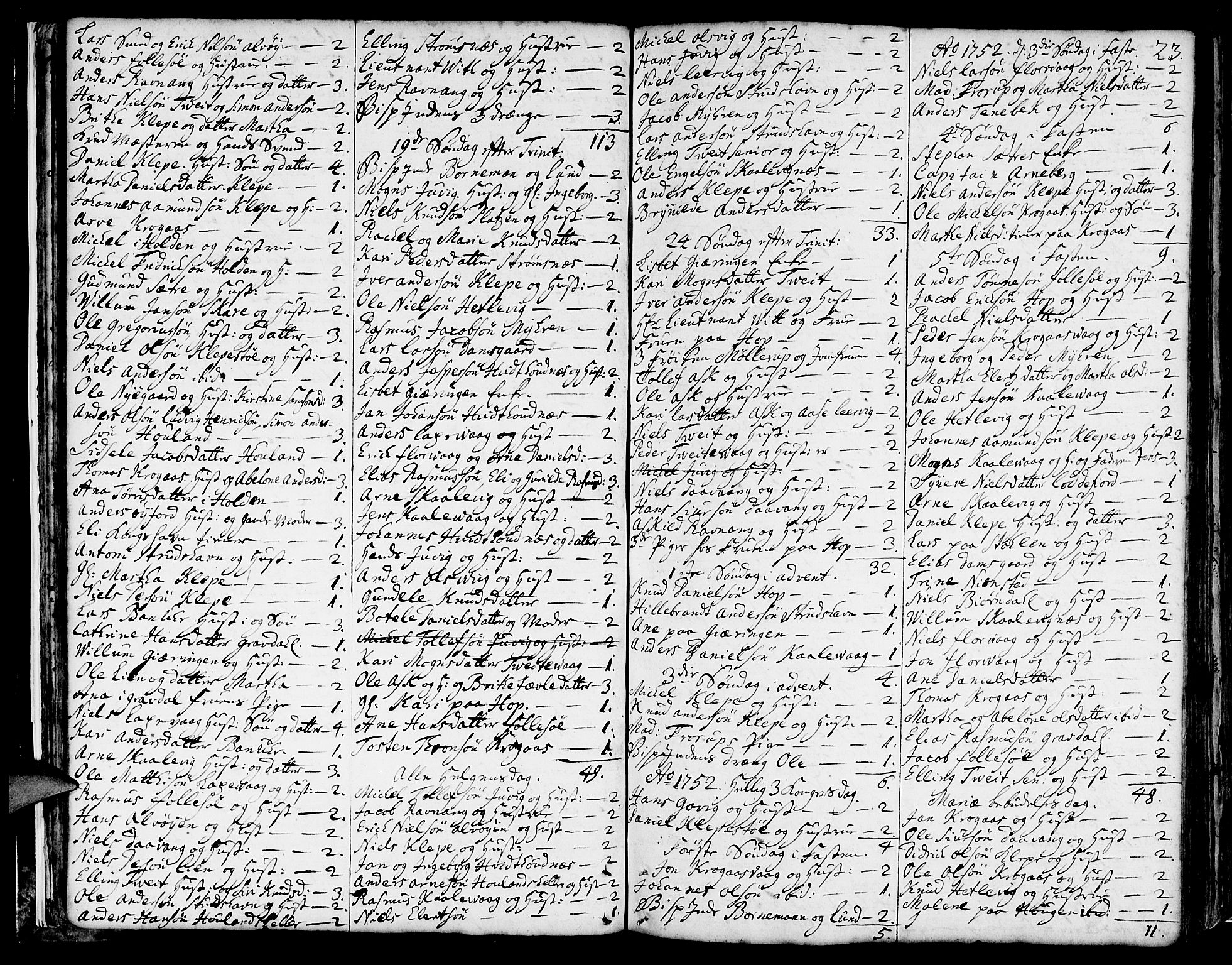 Askøy Sokneprestembete, AV/SAB-A-74101/H/Ha/Haa/Haaa/L0001: Parish register (official) no. A 1, 1742-1818, p. 23