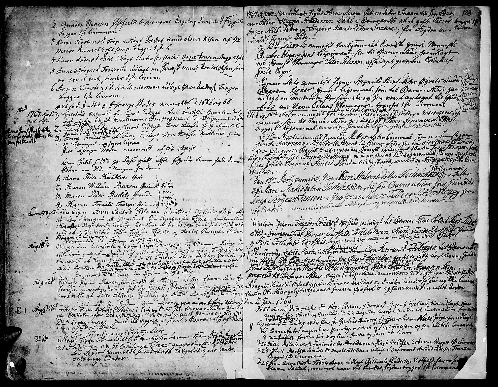 Vinger prestekontor, AV/SAH-PREST-024/H/Ha/Haa/L0003: Parish register (official) no. 3, 1751-1772, p. 188