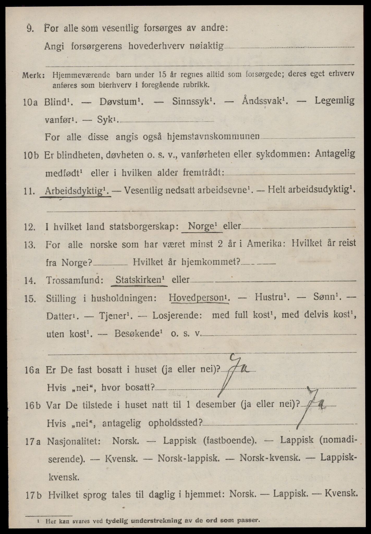 SAT, 1920 census for Rissa, 1920, p. 2326
