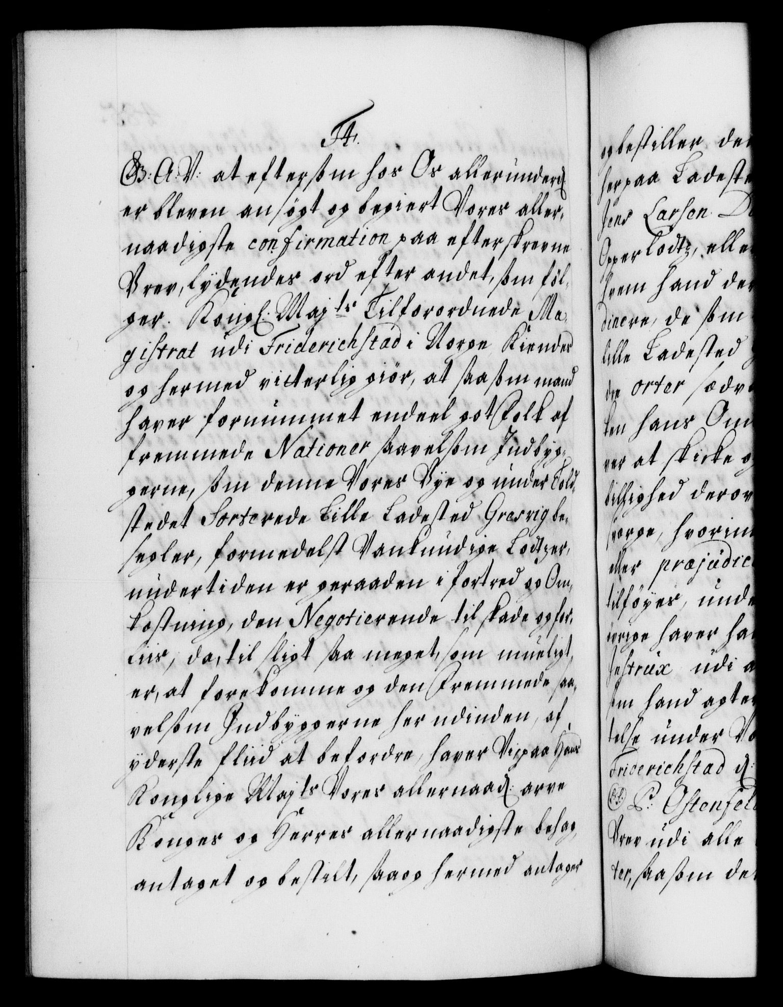 Danske Kanselli 1572-1799, AV/RA-EA-3023/F/Fc/Fca/Fcaa/L0021: Norske registre, 1712-1715, p. 485b