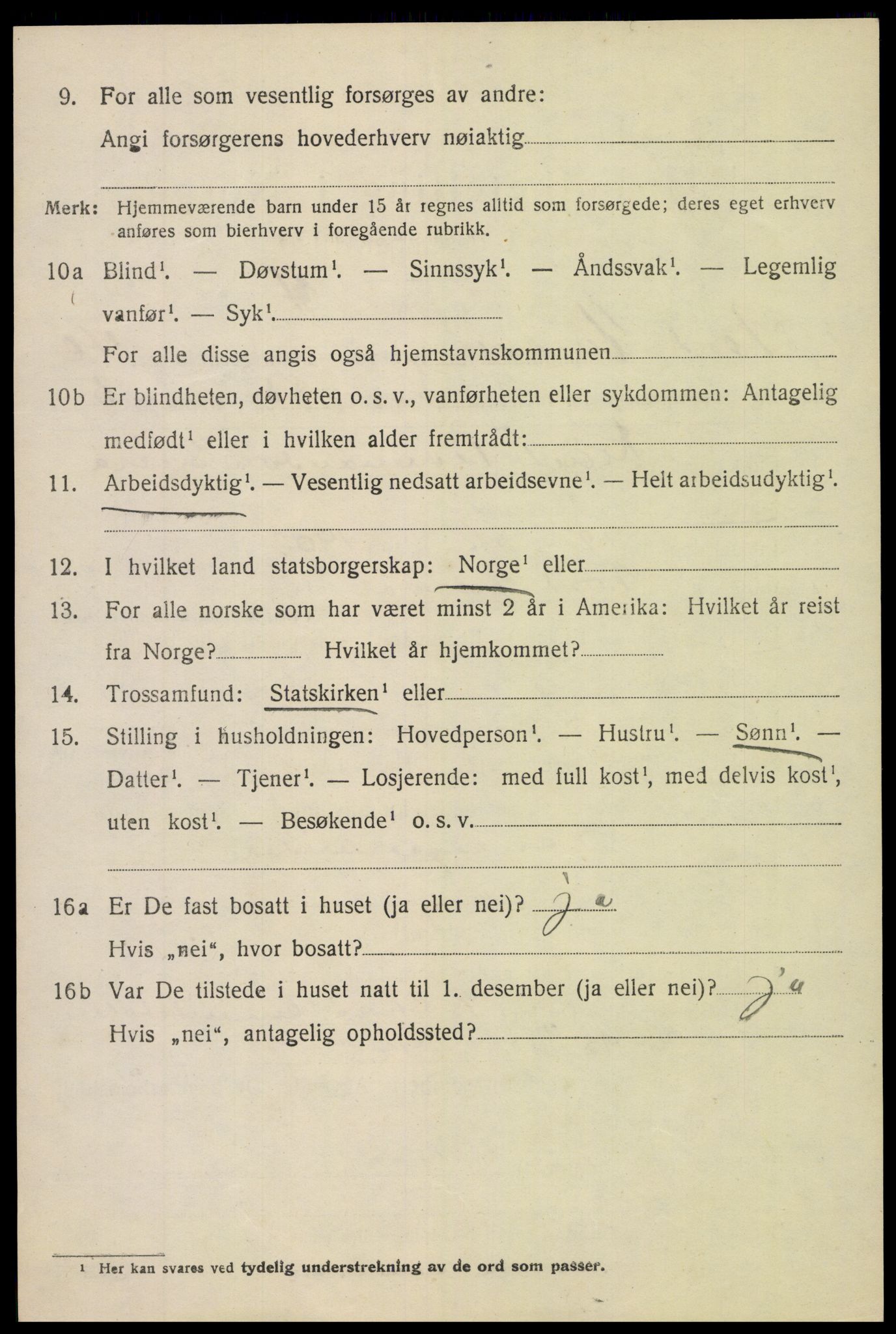 SAH, 1920 census for Nord-Aurdal, 1920, p. 4585