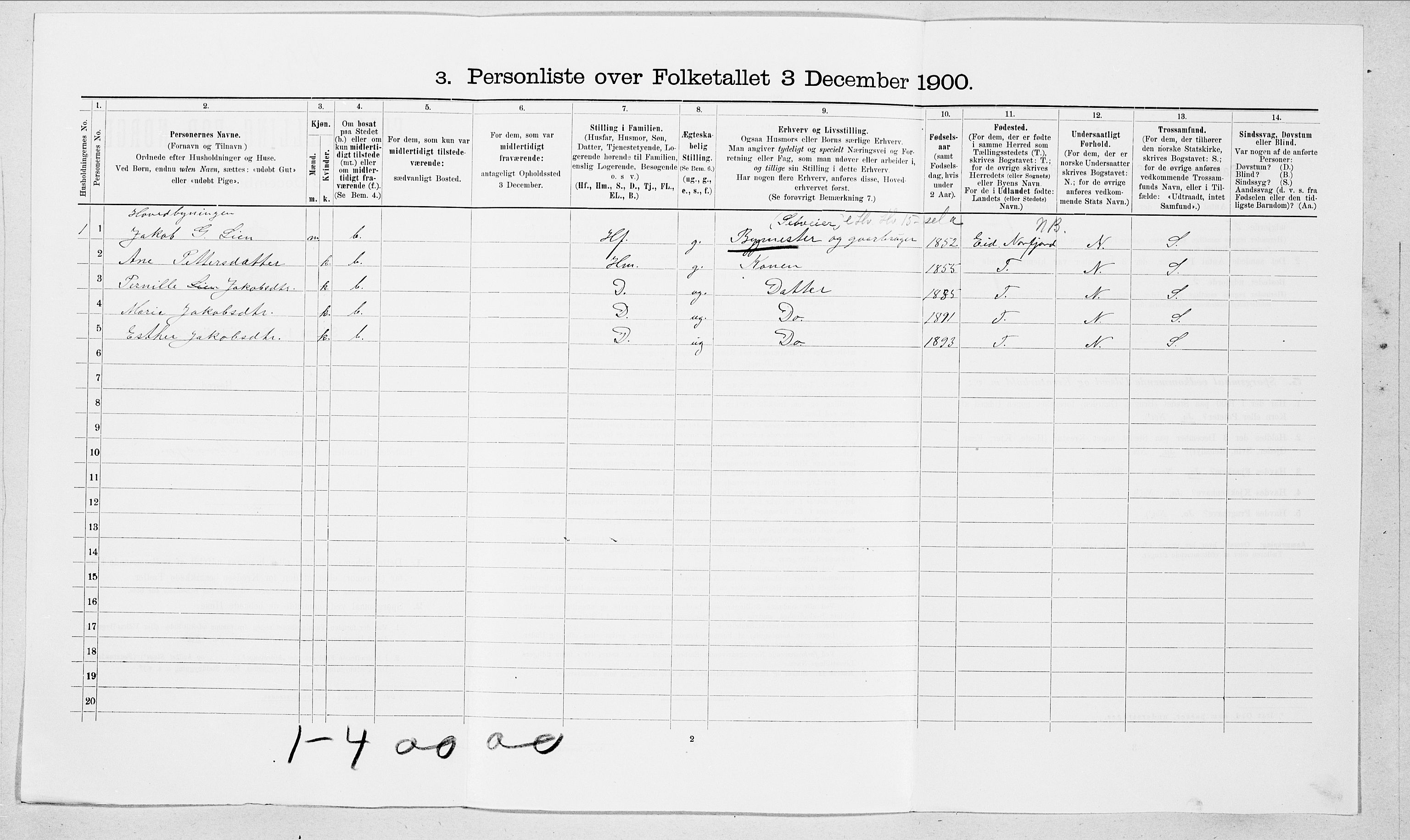 SAT, 1900 census for Herøy, 1900, p. 367