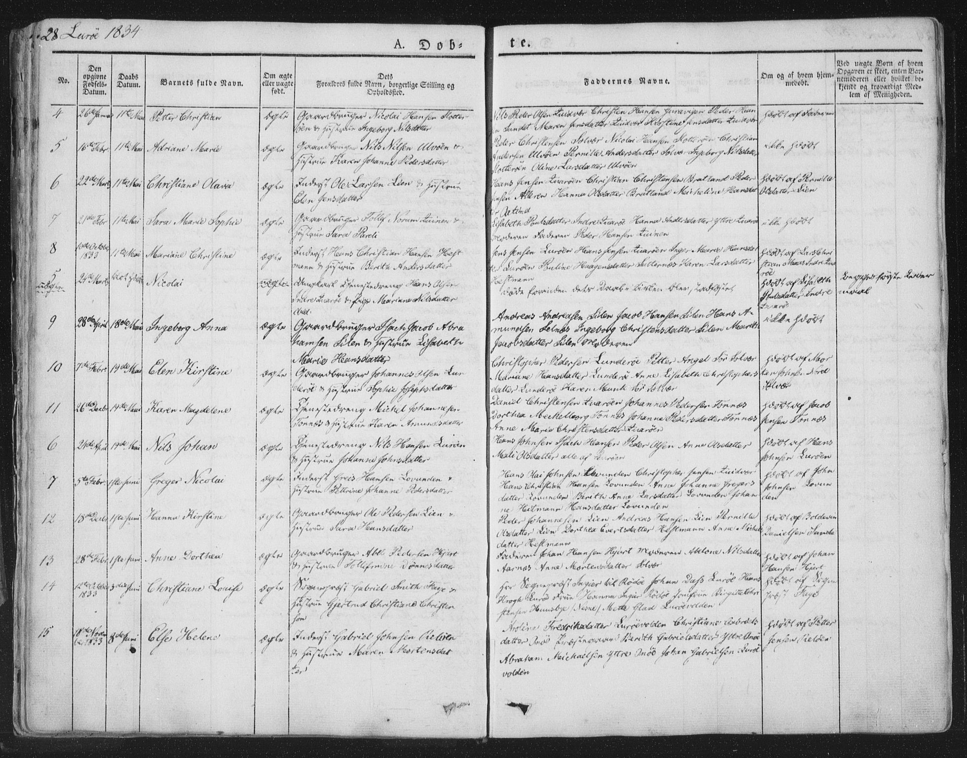 Ministerialprotokoller, klokkerbøker og fødselsregistre - Nordland, SAT/A-1459/839/L0565: Parish register (official) no. 839A02, 1825-1862, p. 28