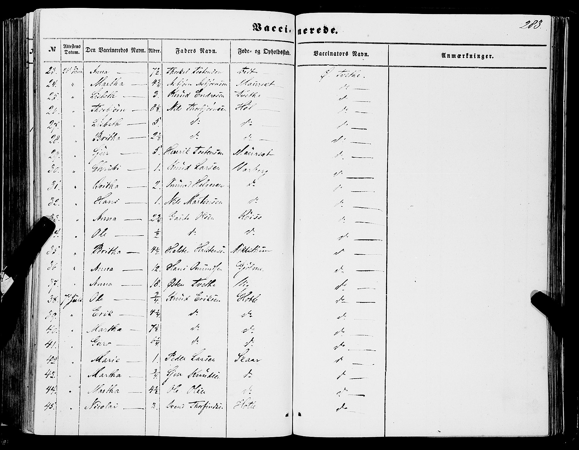 Ulvik sokneprestembete, SAB/A-78801/H/Haa: Parish register (official) no. A 13, 1853-1863, p. 283