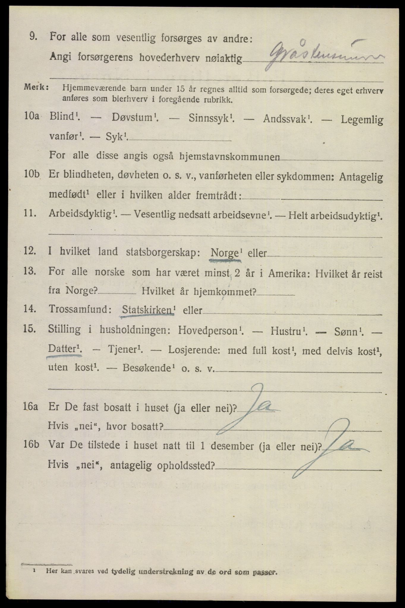 SAKO, 1920 census for Gjerpen, 1920, p. 11475