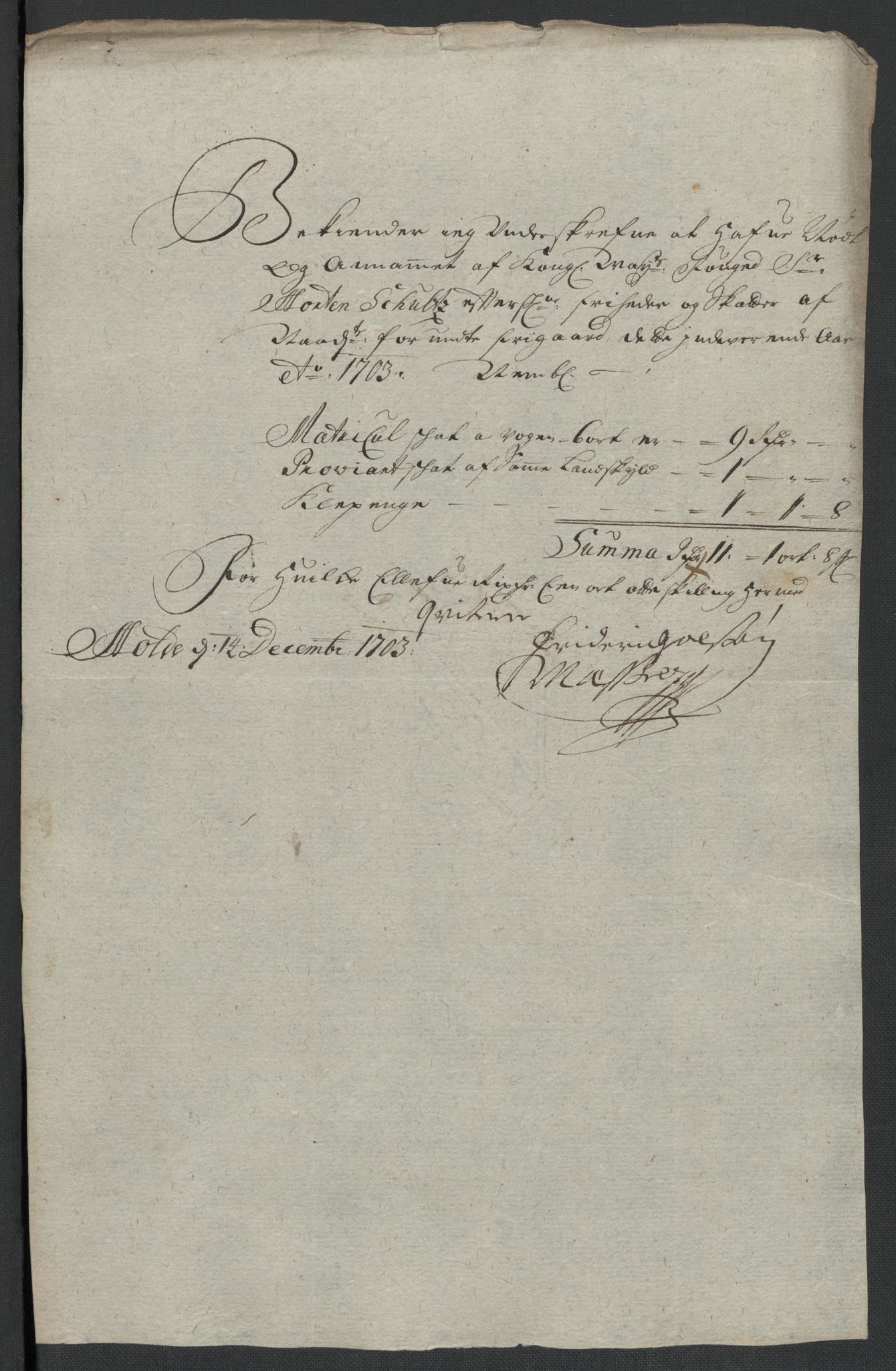 Rentekammeret inntil 1814, Reviderte regnskaper, Fogderegnskap, AV/RA-EA-4092/R55/L3656: Fogderegnskap Romsdal, 1703-1705, p. 117