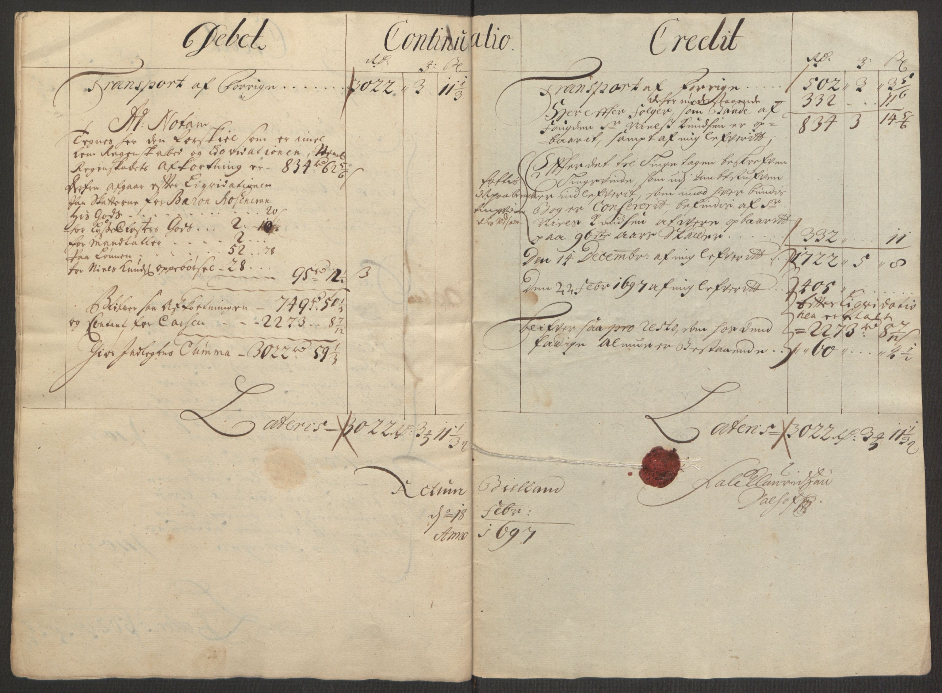 Rentekammeret inntil 1814, Reviderte regnskaper, Fogderegnskap, AV/RA-EA-4092/R48/L2976: Fogderegnskap Sunnhordland og Hardanger, 1695-1696, p. 429