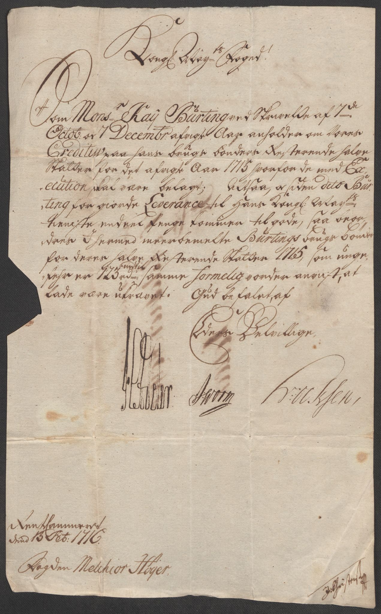 Rentekammeret inntil 1814, Reviderte regnskaper, Fogderegnskap, AV/RA-EA-4092/R36/L2127: Fogderegnskap Øvre og Nedre Telemark og Bamble, 1715, p. 381