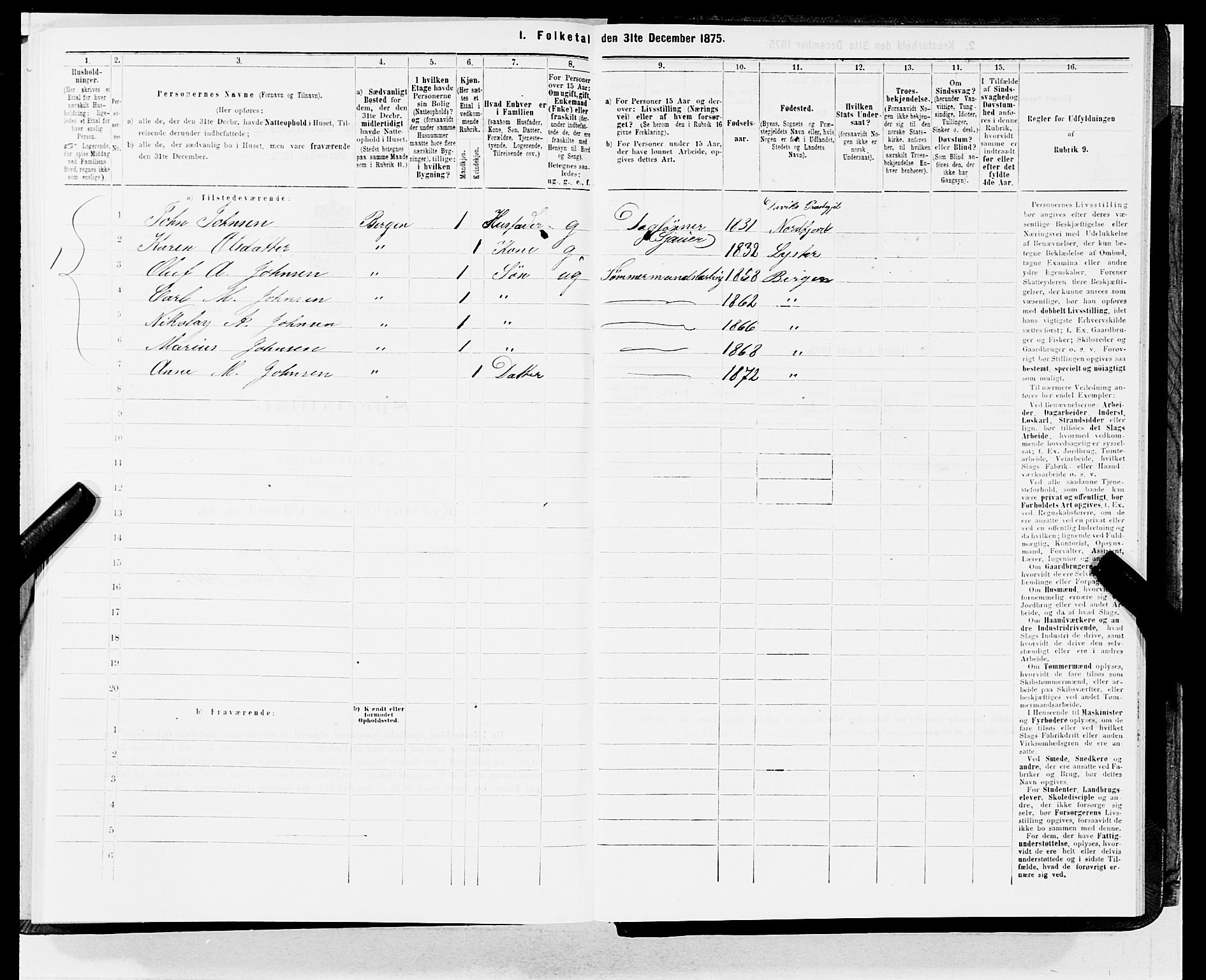 SAB, 1875 census for 1301 Bergen, 1875, p. 2221