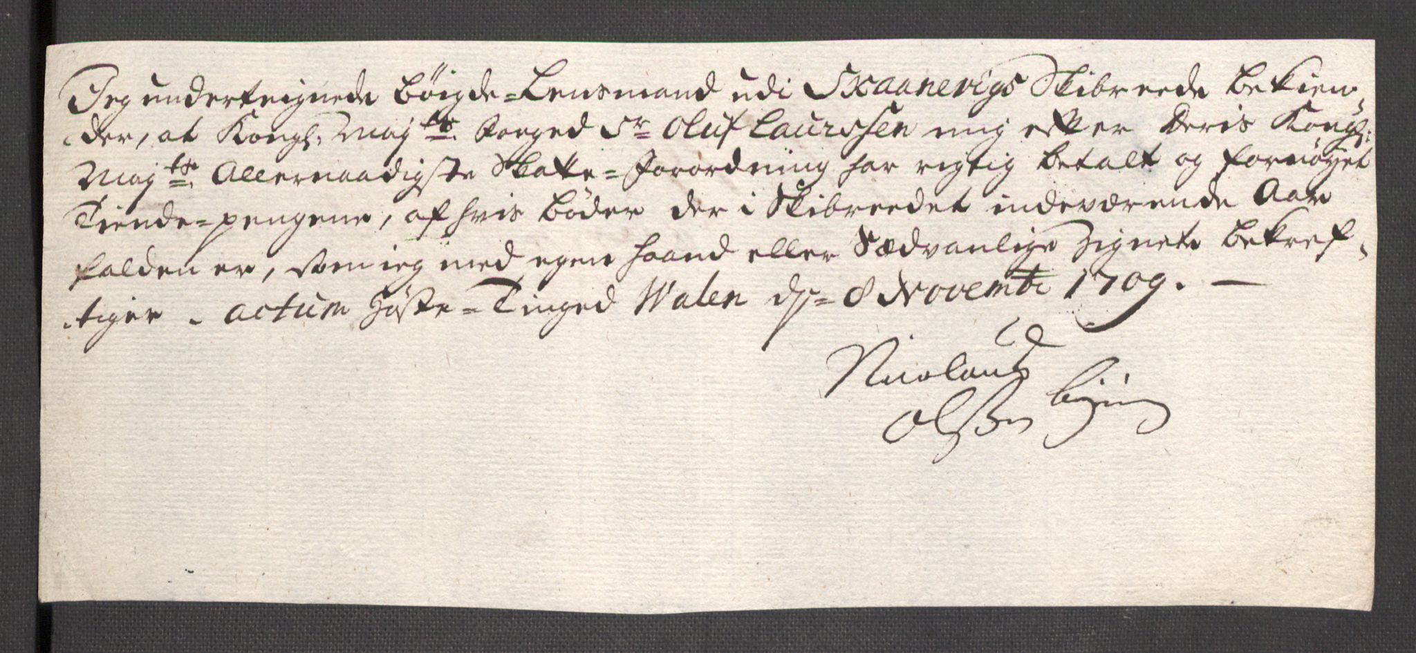 Rentekammeret inntil 1814, Reviderte regnskaper, Fogderegnskap, AV/RA-EA-4092/R48/L2986: Fogderegnskap Sunnhordland og Hardanger, 1709-1710, p. 317