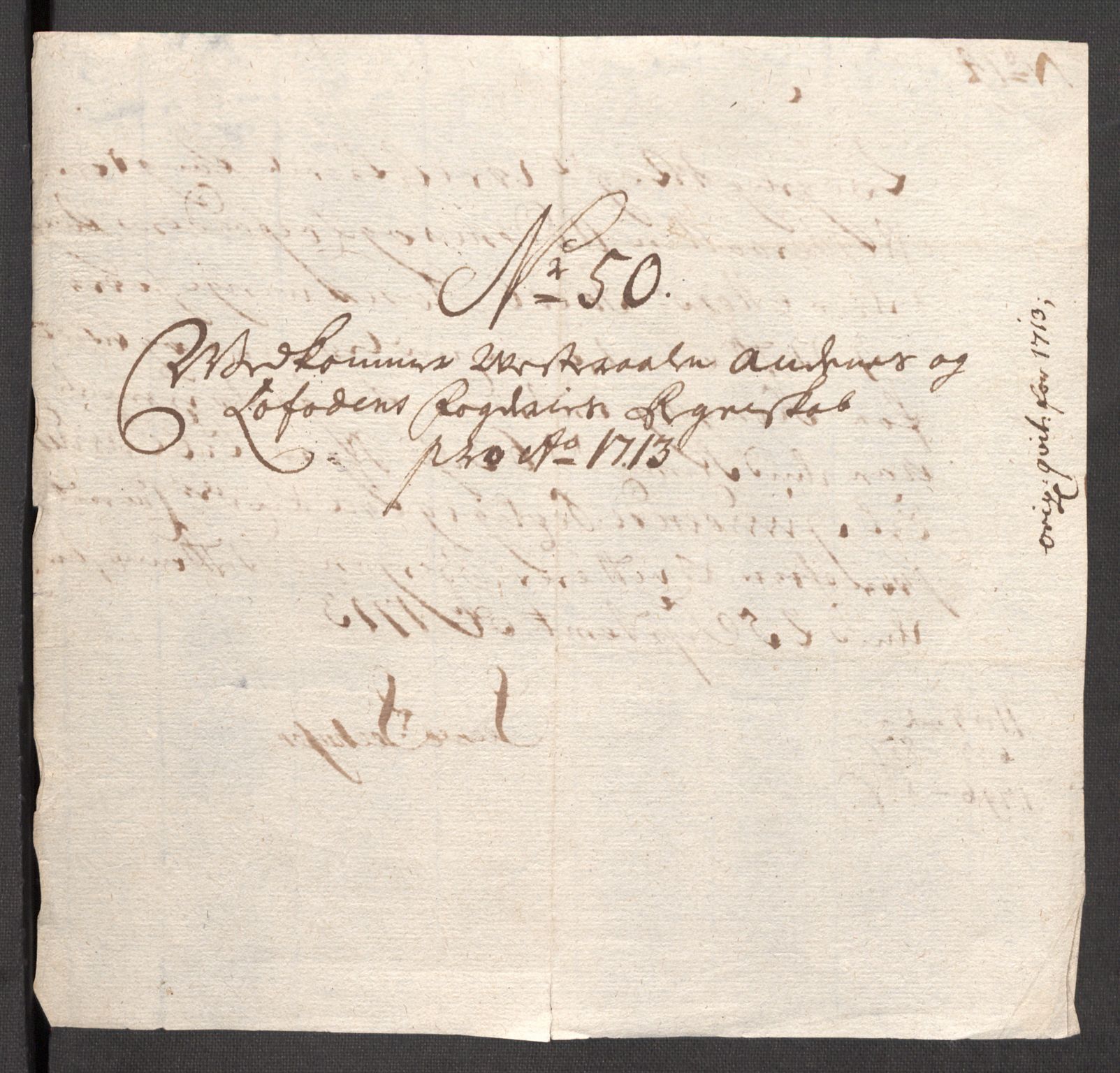 Rentekammeret inntil 1814, Reviderte regnskaper, Fogderegnskap, AV/RA-EA-4092/R67/L4679: Fogderegnskap Vesterålen, Andenes og Lofoten, 1711-1713, p. 301