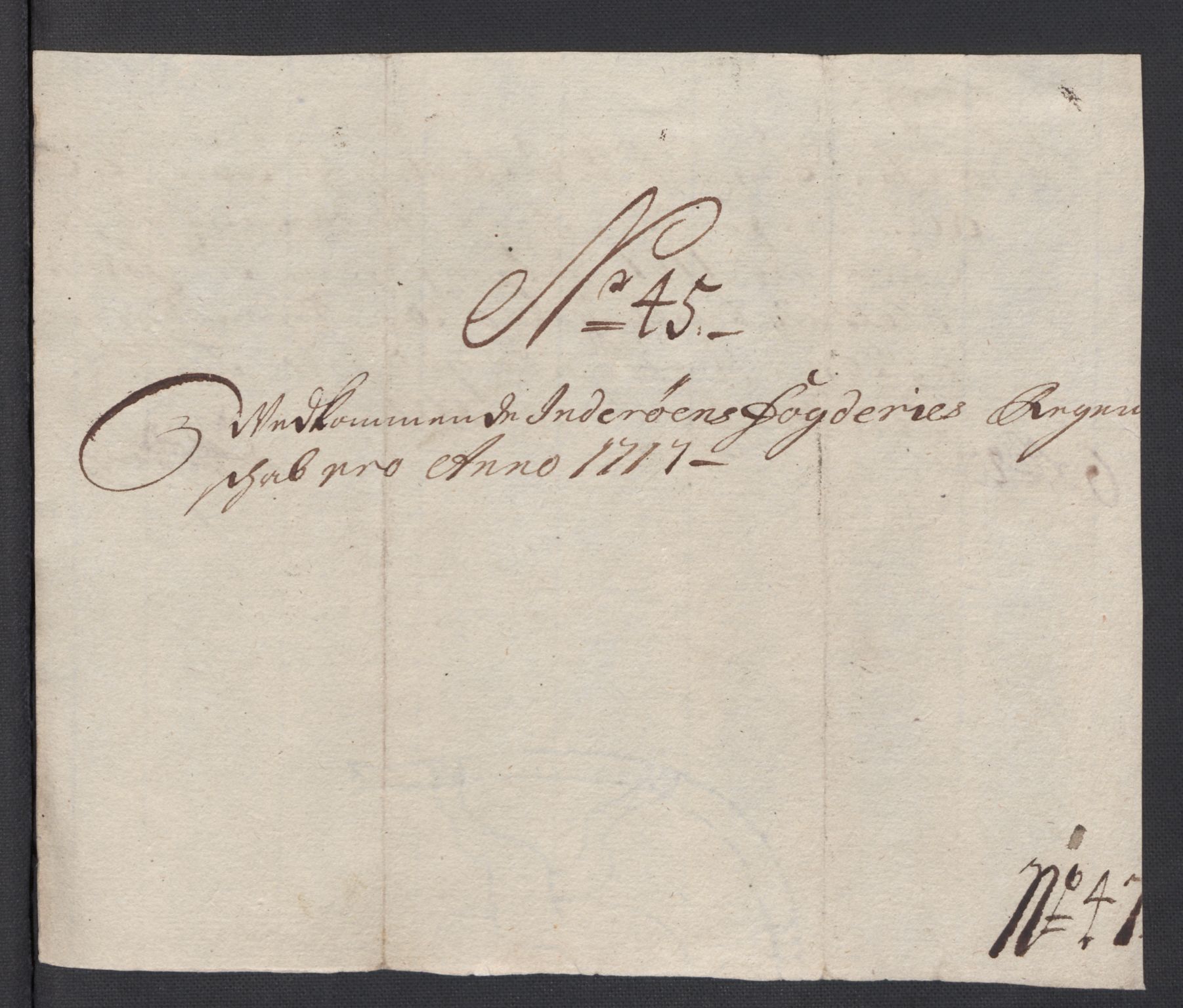 Rentekammeret inntil 1814, Reviderte regnskaper, Fogderegnskap, AV/RA-EA-4092/R63/L4325: Fogderegnskap Inderøy, 1717, p. 335