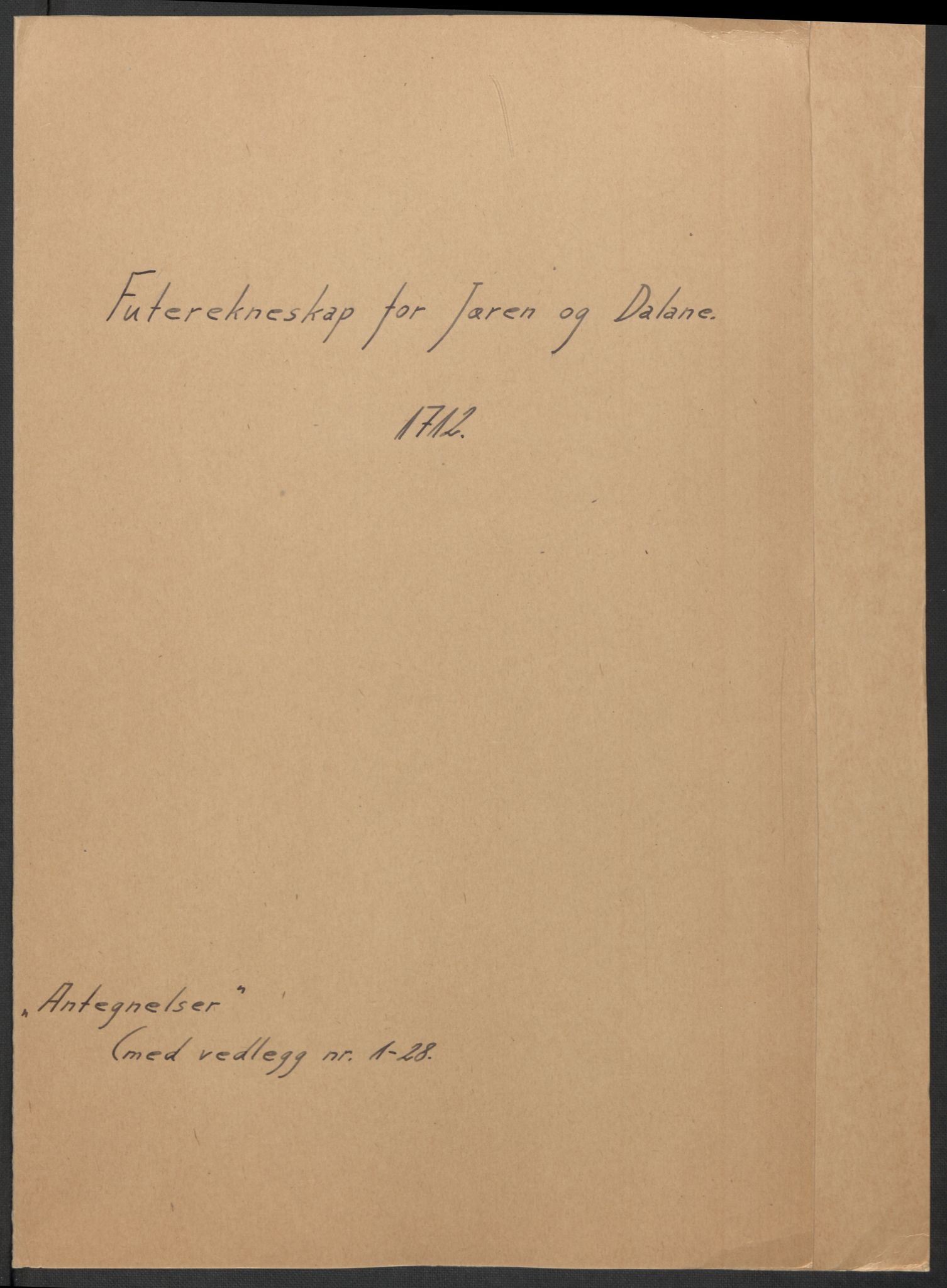 Rentekammeret inntil 1814, Reviderte regnskaper, Fogderegnskap, RA/EA-4092/R46/L2737: Fogderegnskap Jæren og Dalane, 1712, p. 335
