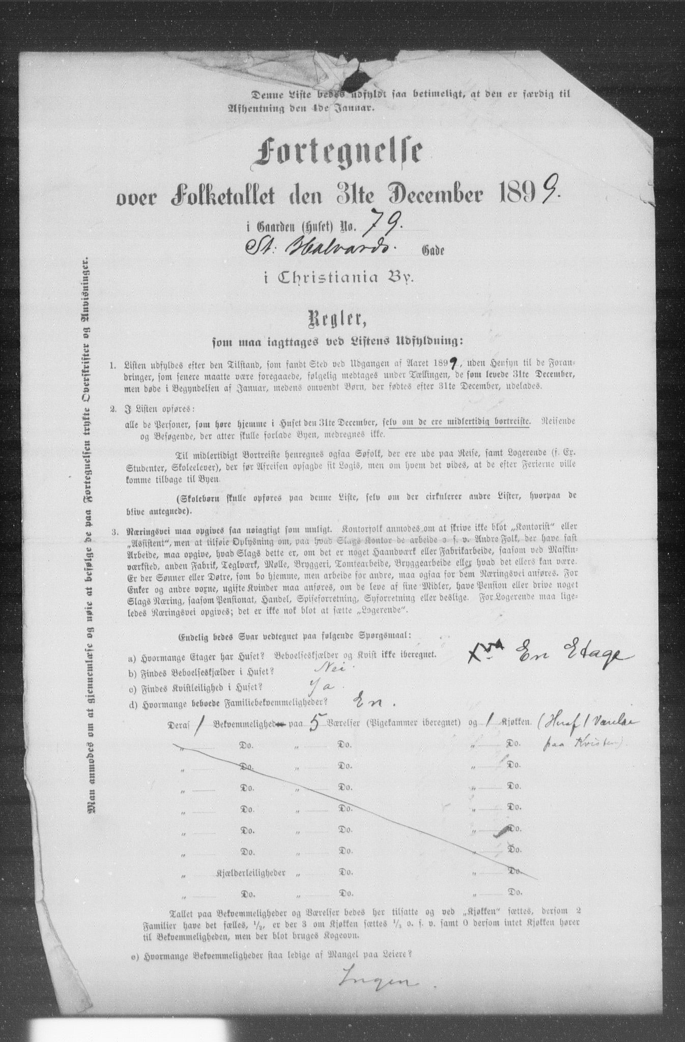 OBA, Municipal Census 1899 for Kristiania, 1899, p. 11601