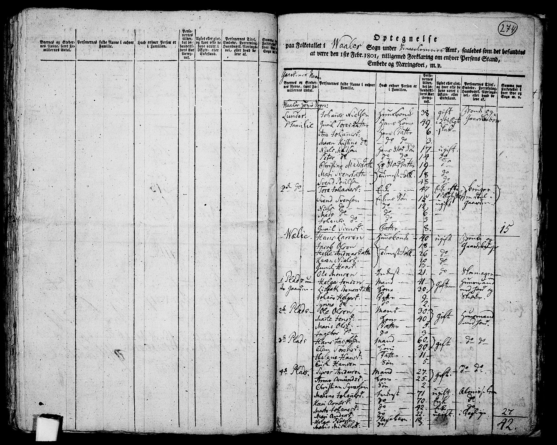 RA, 1801 census for 0137P Våler, 1801, p. 273b-274a