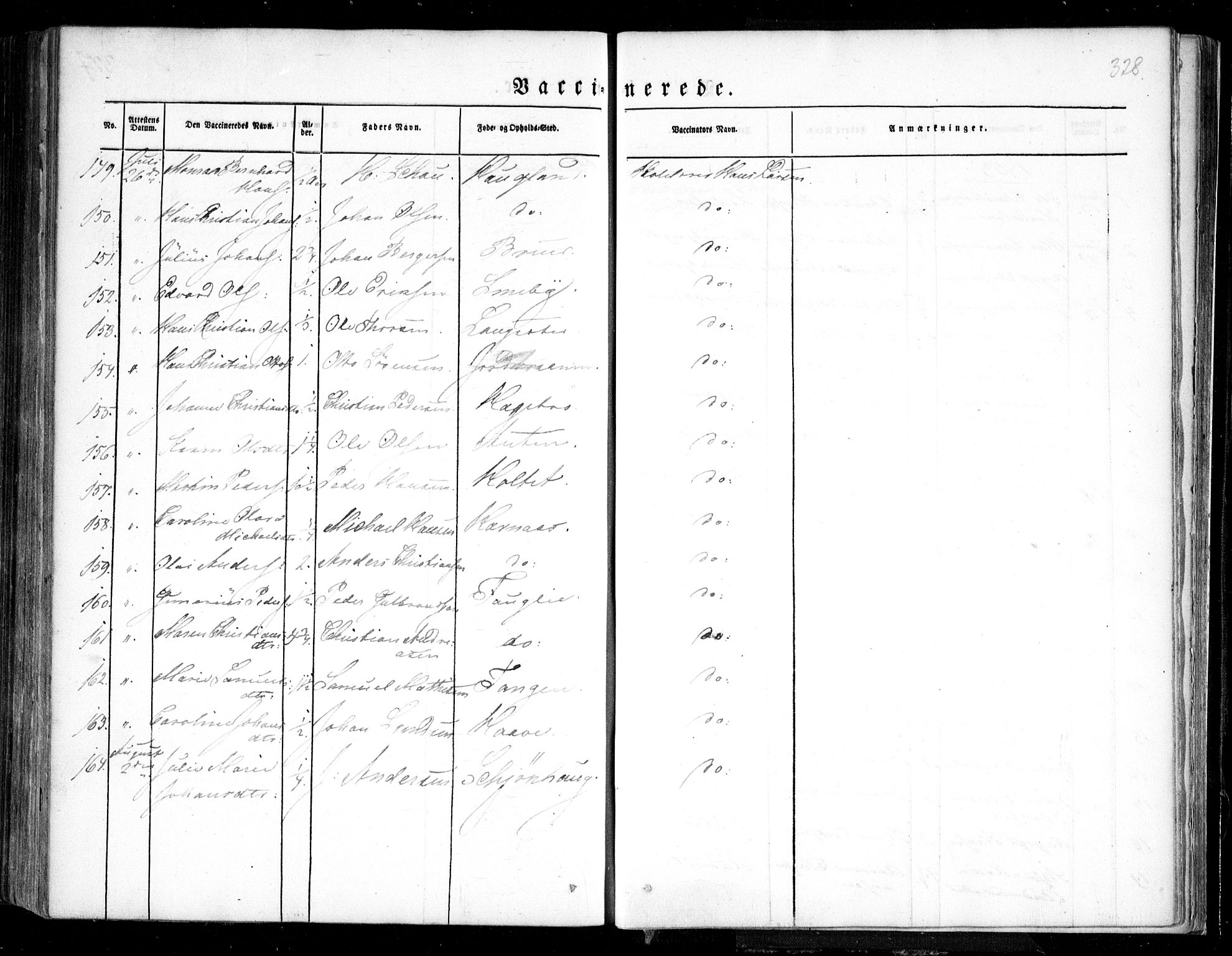 Trøgstad prestekontor Kirkebøker, AV/SAO-A-10925/F/Fa/L0007: Parish register (official) no. I 7, 1845-1854, p. 328