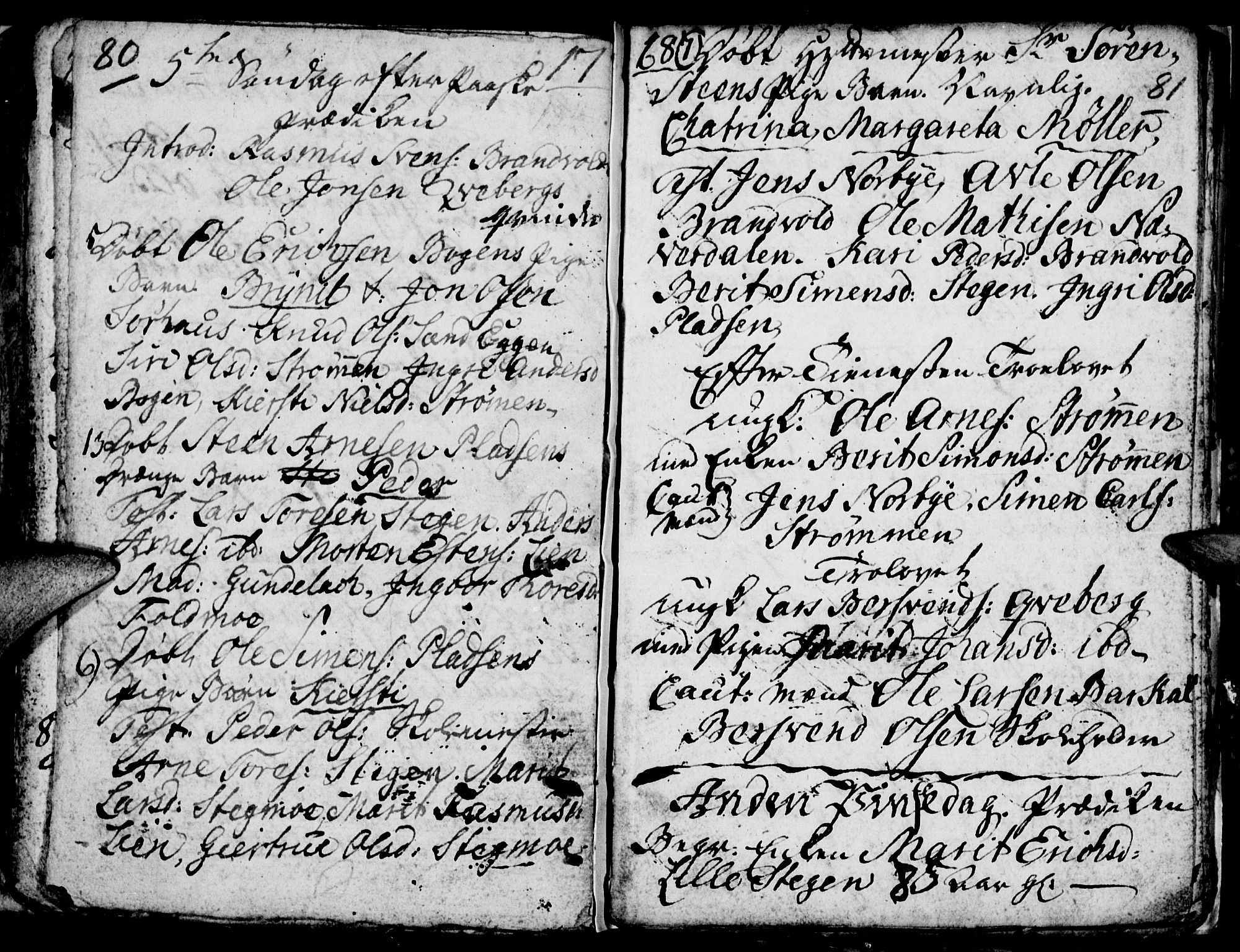 Tynset prestekontor, AV/SAH-PREST-058/H/Ha/Haa/L0007: Parish register (official) no. 7, 1764-1769, p. 80-81