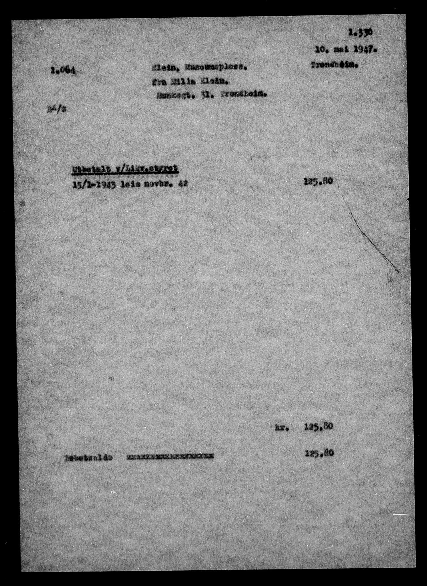 Justisdepartementet, Tilbakeføringskontoret for inndratte formuer, AV/RA-S-1564/H/Hc/Hca/L0902: --, 1945-1947, p. 176