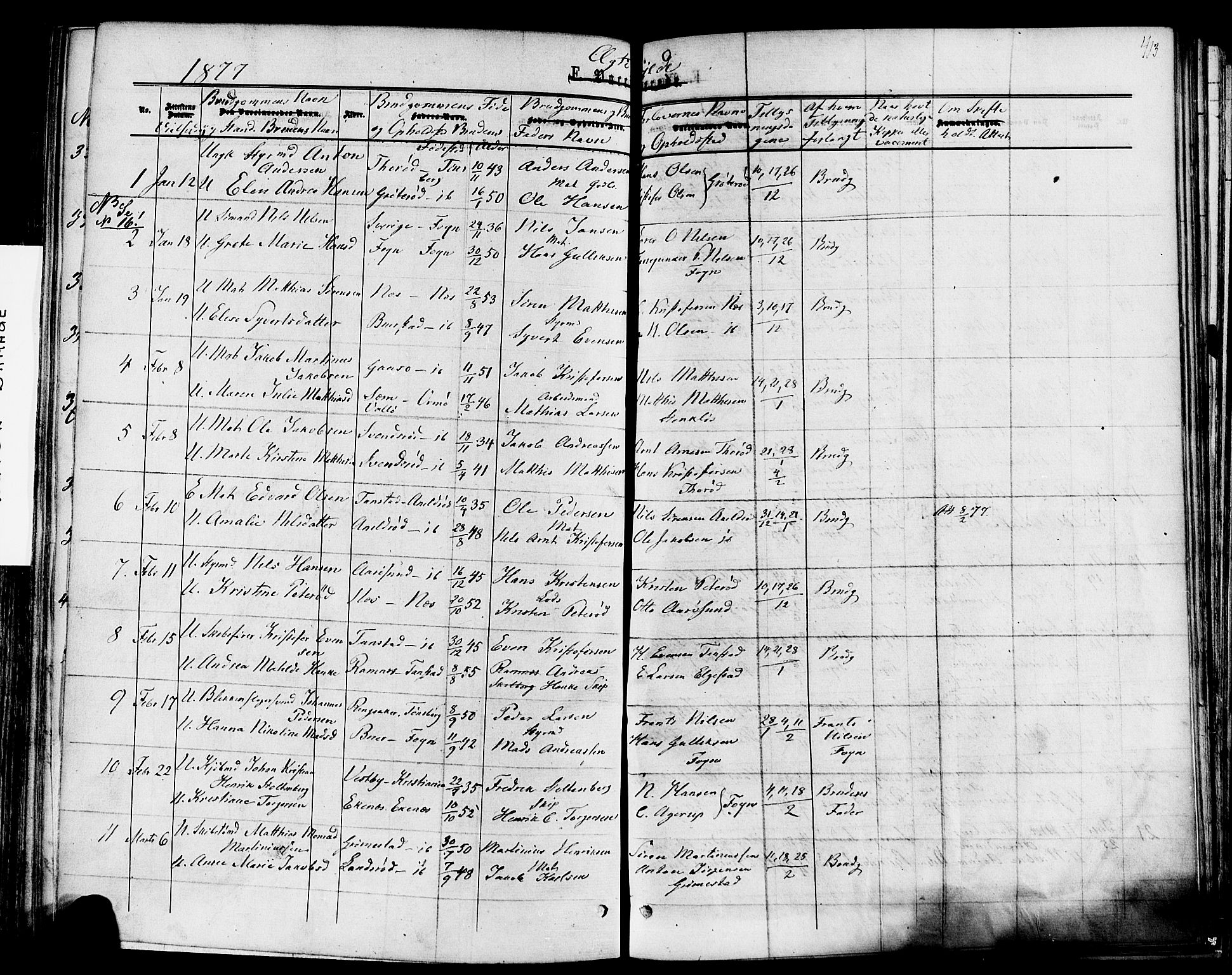 Nøtterøy kirkebøker, AV/SAKO-A-354/F/Fa/L0007: Parish register (official) no. I 7, 1865-1877, p. 413