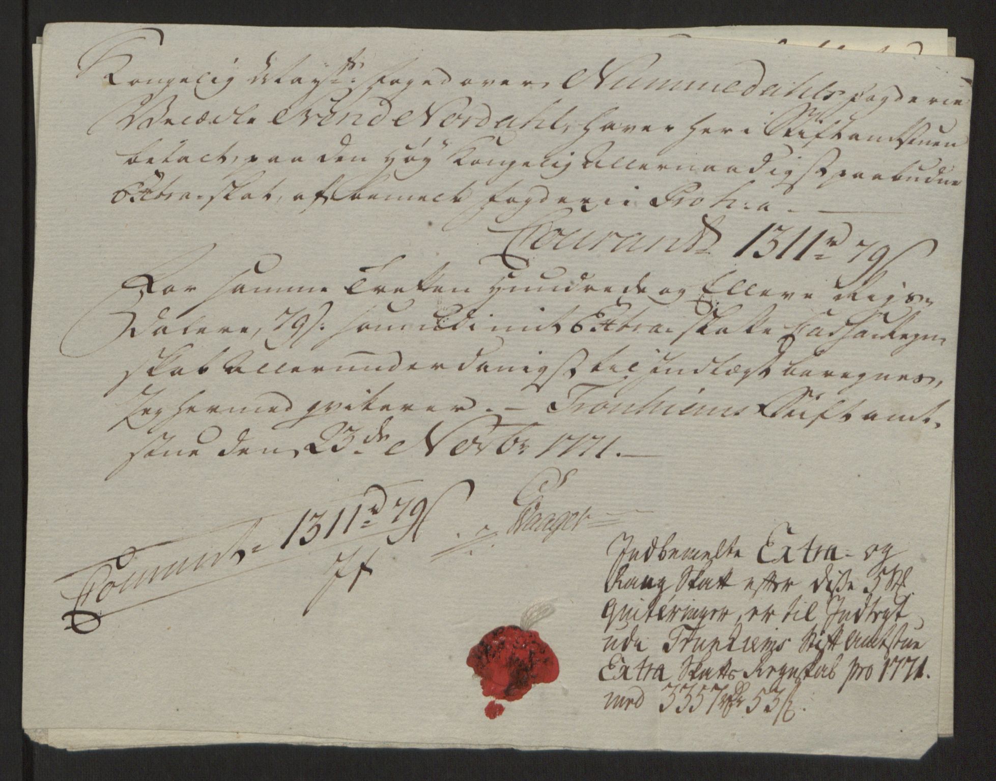 Rentekammeret inntil 1814, Reviderte regnskaper, Fogderegnskap, RA/EA-4092/R64/L4502: Ekstraskatten Namdal, 1762-1772, p. 406