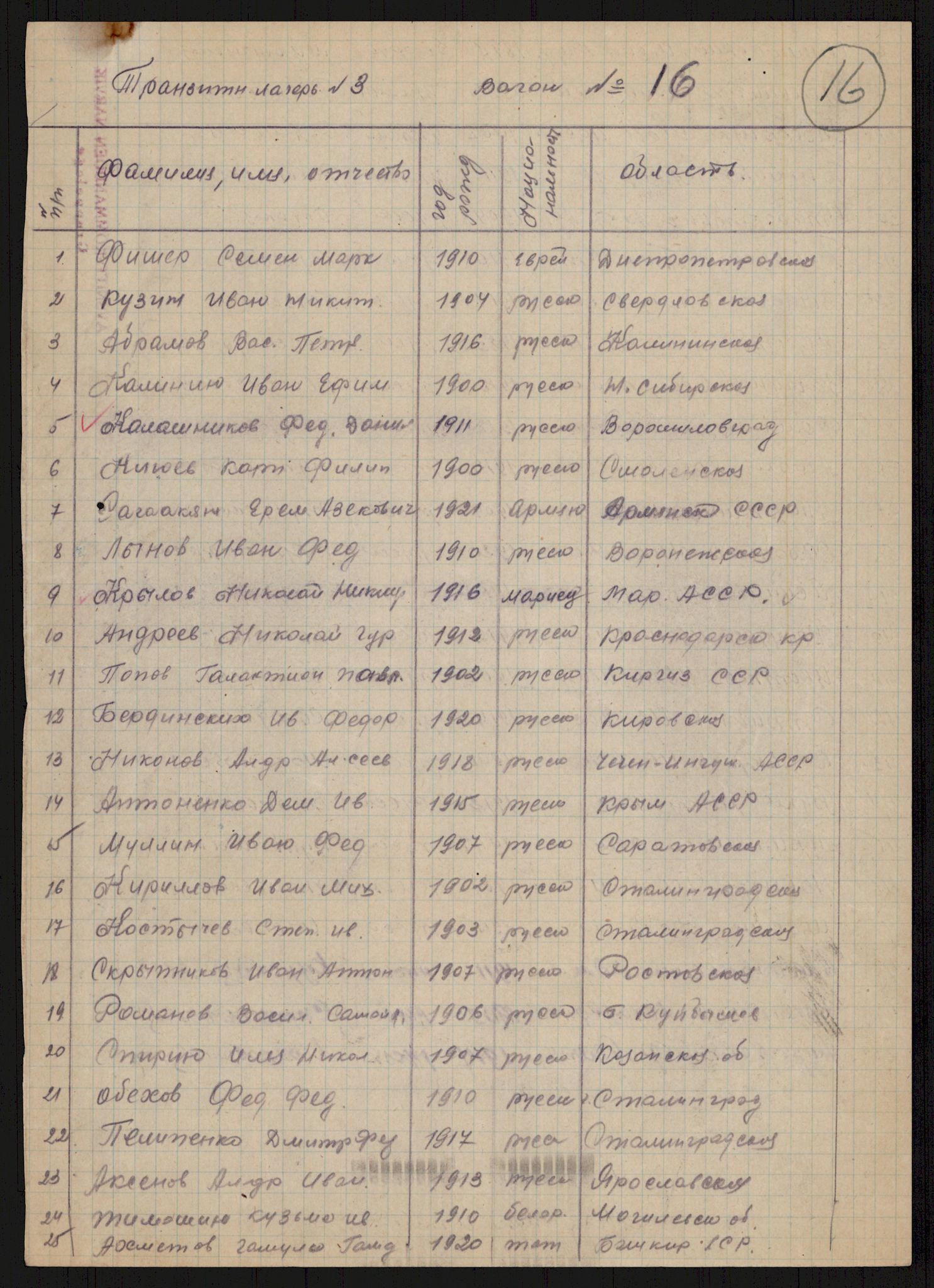 Flyktnings- og fangedirektoratet, Repatrieringskontoret, RA/S-1681/D/Db/L0016: Displaced Persons (DPs) og sivile tyskere, 1945-1948, p. 221