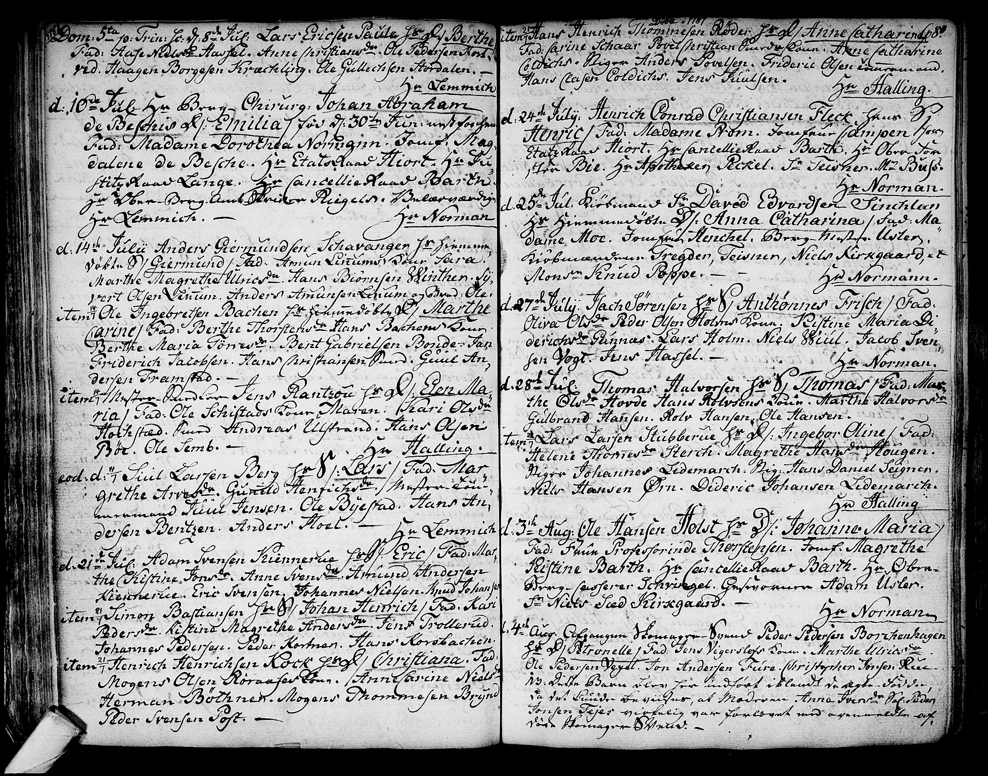 Kongsberg kirkebøker, SAKO/A-22/F/Fa/L0006: Parish register (official) no. I 6, 1783-1797, p. 68