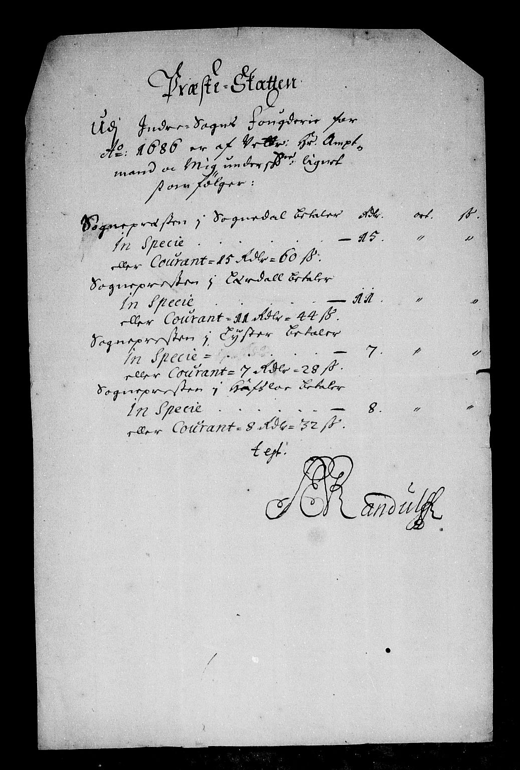 Rentekammeret inntil 1814, Reviderte regnskaper, Stiftamtstueregnskaper, Bergen stiftamt, RA/EA-6043/R/Rc/L0082: Bergen stiftamt, 1686