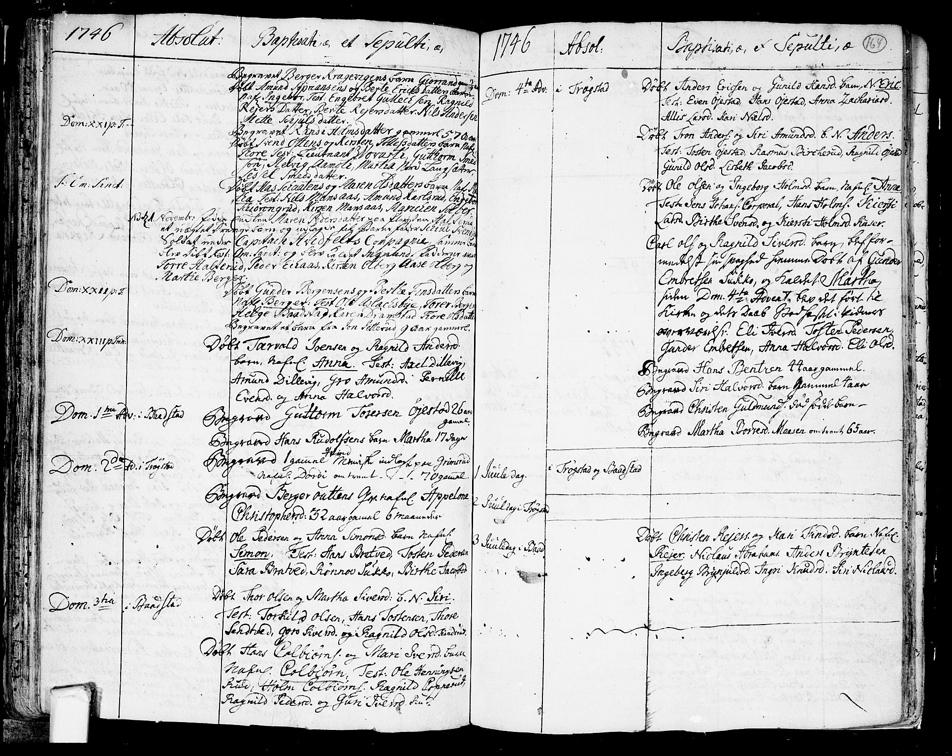 Trøgstad prestekontor Kirkebøker, AV/SAO-A-10925/F/Fa/L0003: Parish register (official) no. I 3, 1721-1749, p. 164