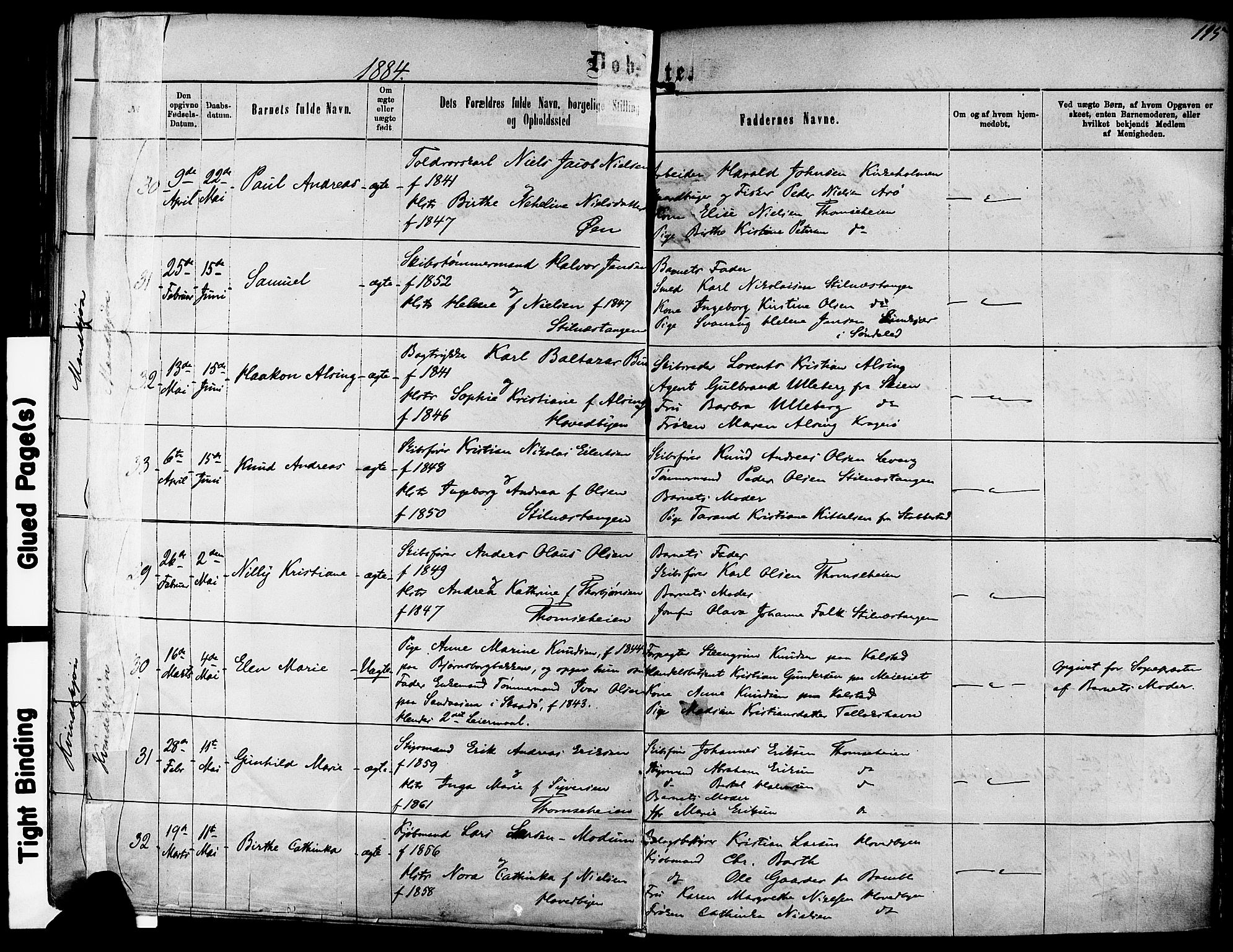Kragerø kirkebøker, SAKO/A-278/F/Fa/L0011: Parish register (official) no. 11, 1875-1886, p. 195