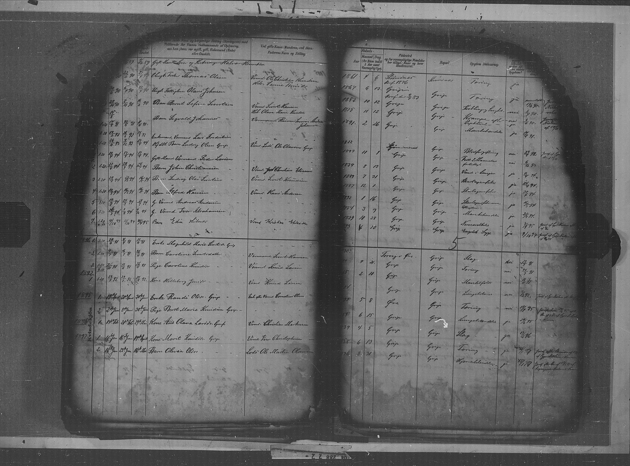 Kristiansund sokneprestkontor, AV/SAT-A-1068/1/I/I1: Parish register (official) no. 36, 1880-1919, p. 5