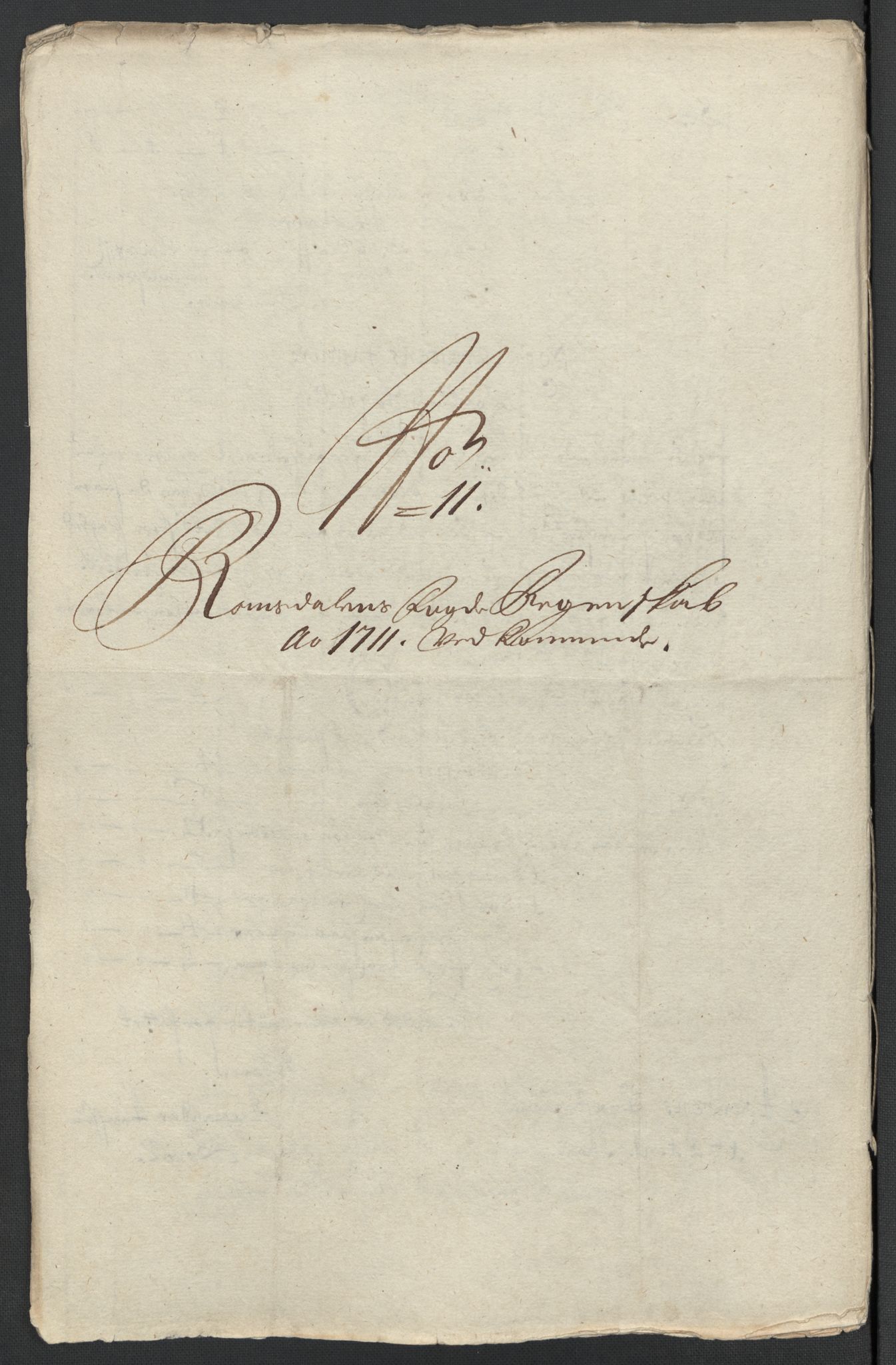 Rentekammeret inntil 1814, Reviderte regnskaper, Fogderegnskap, RA/EA-4092/R55/L3660: Fogderegnskap Romsdal, 1711, p. 155