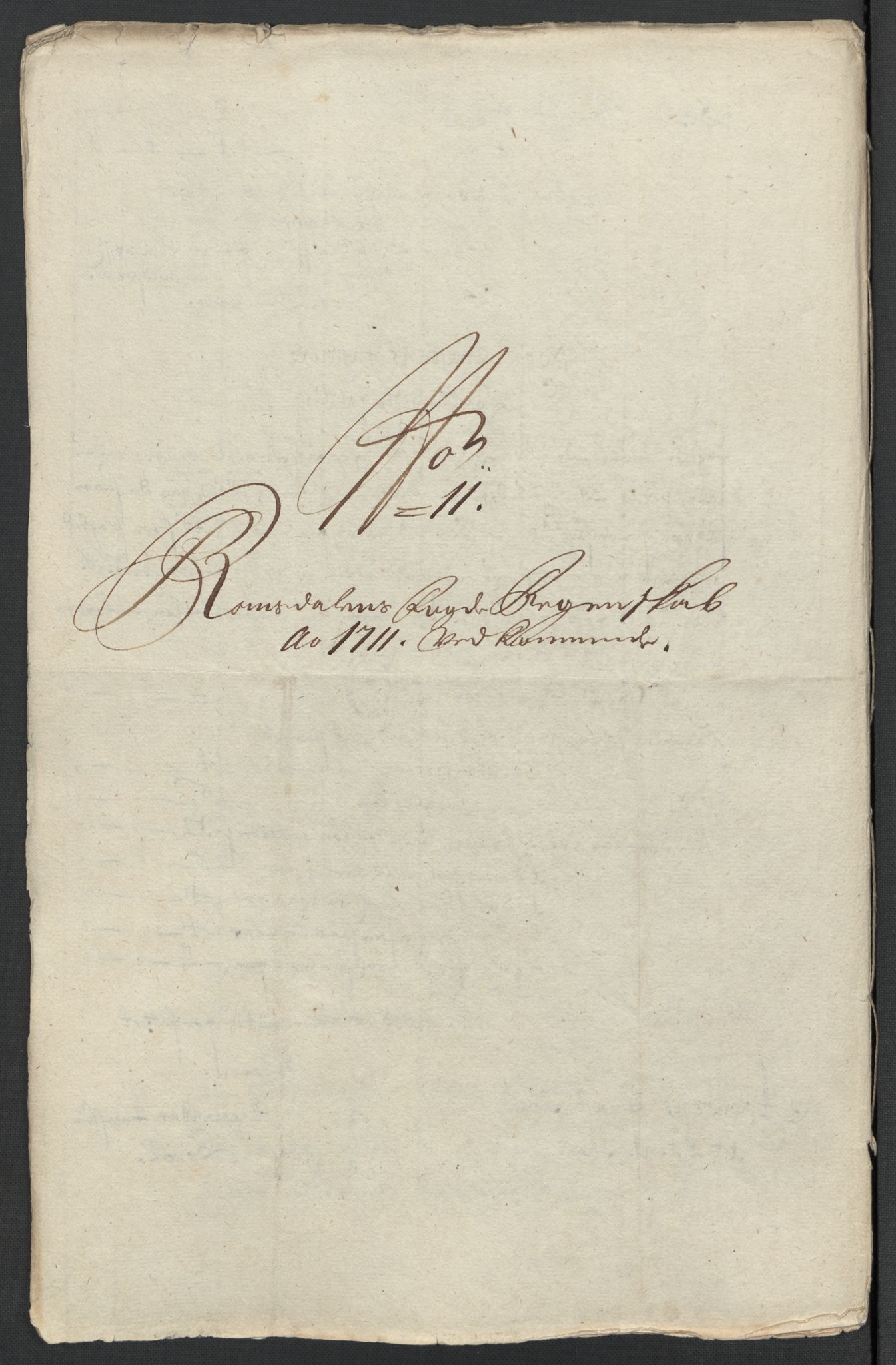 Rentekammeret inntil 1814, Reviderte regnskaper, Fogderegnskap, AV/RA-EA-4092/R55/L3660: Fogderegnskap Romsdal, 1711, p. 155