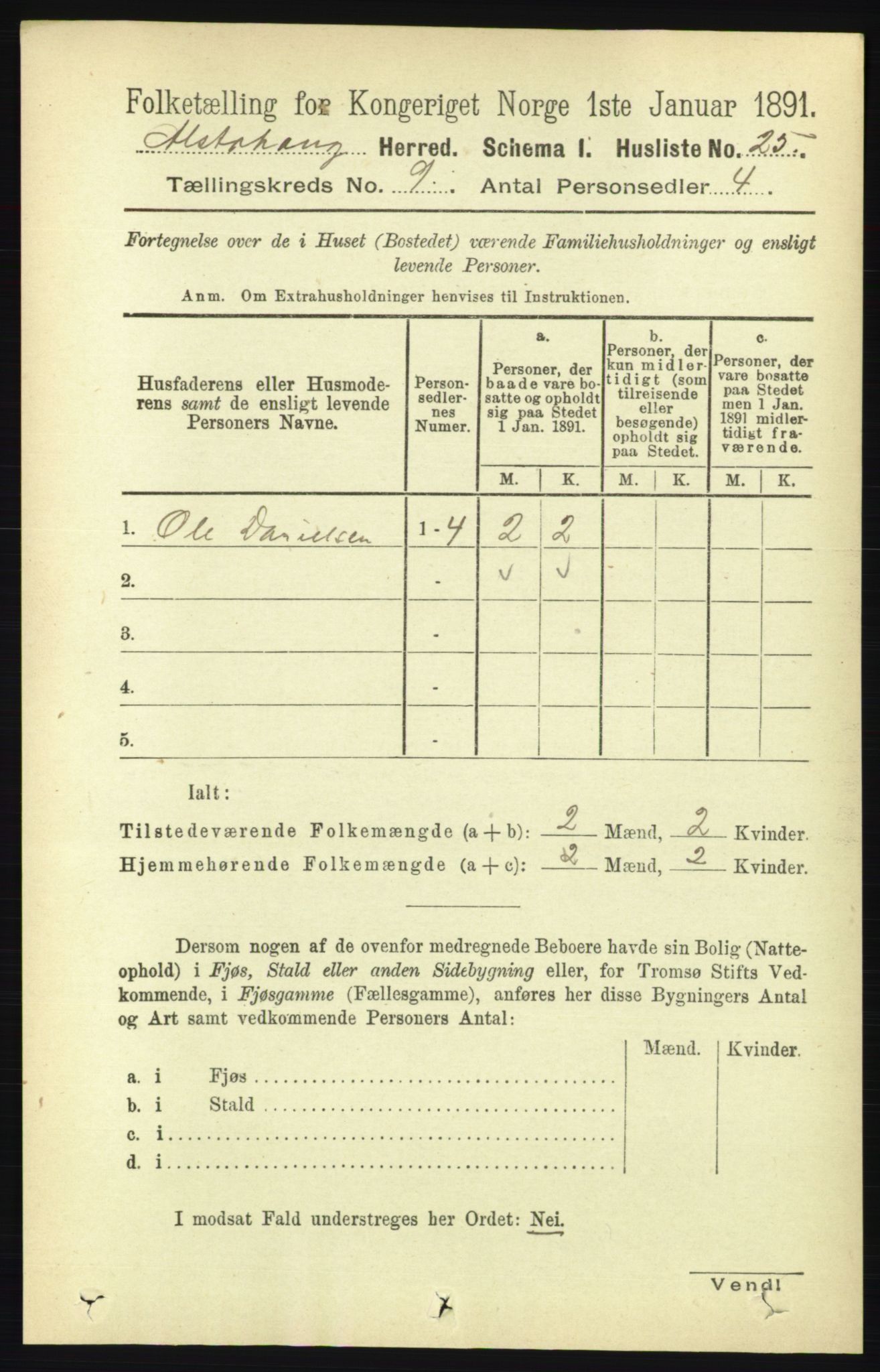 RA, 1891 census for 1820 Alstahaug, 1891, p. 3229