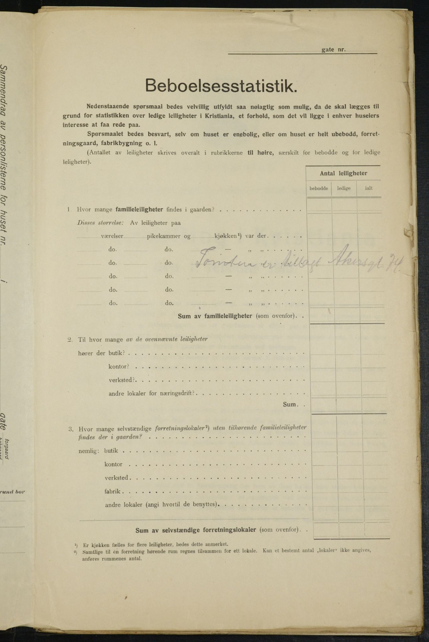 OBA, Municipal Census 1915 for Kristiania, 1915, p. 109532