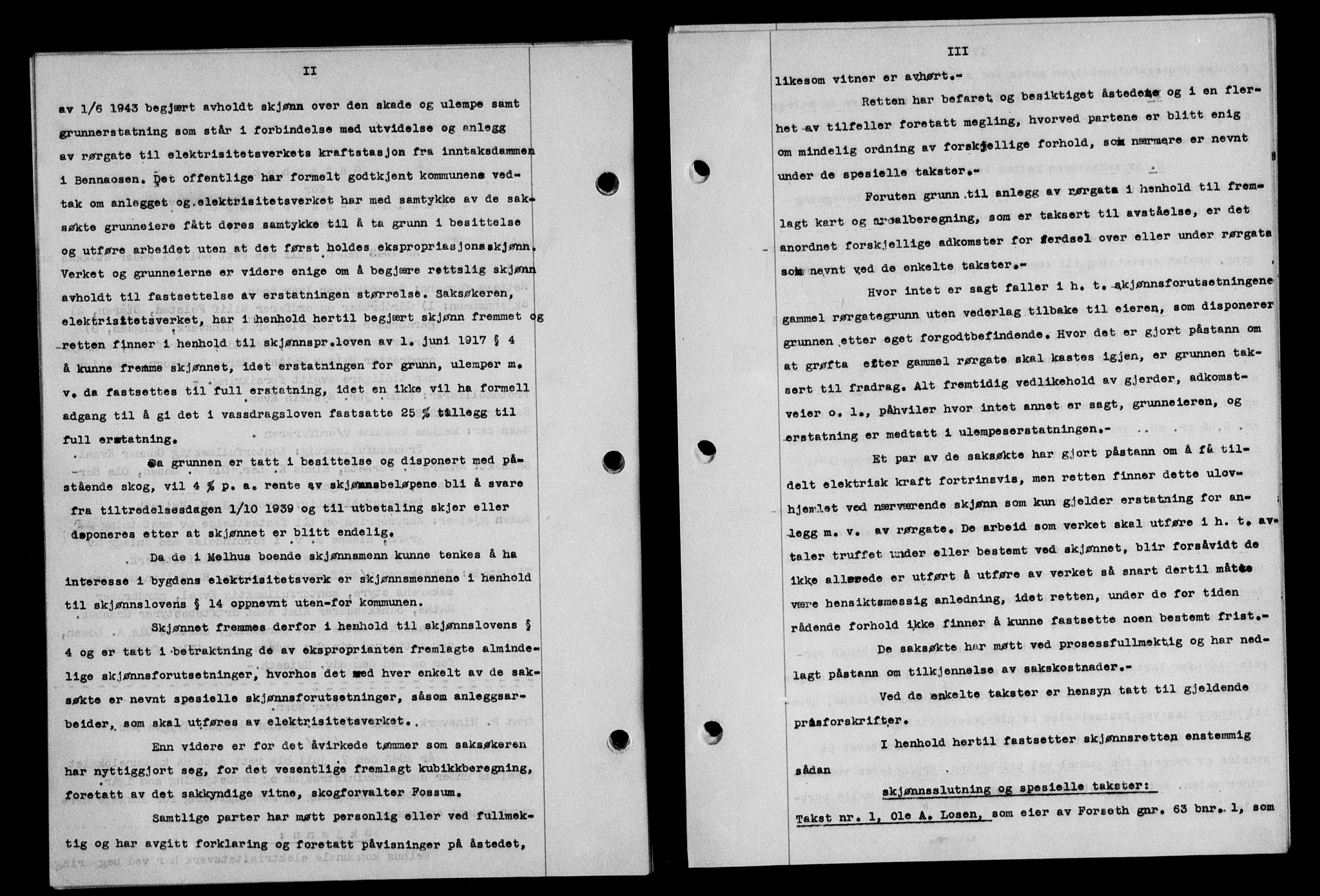 Gauldal sorenskriveri, SAT/A-0014/1/2/2C/L0058: Mortgage book no. 63, 1944-1945, Diary no: : 226/1945