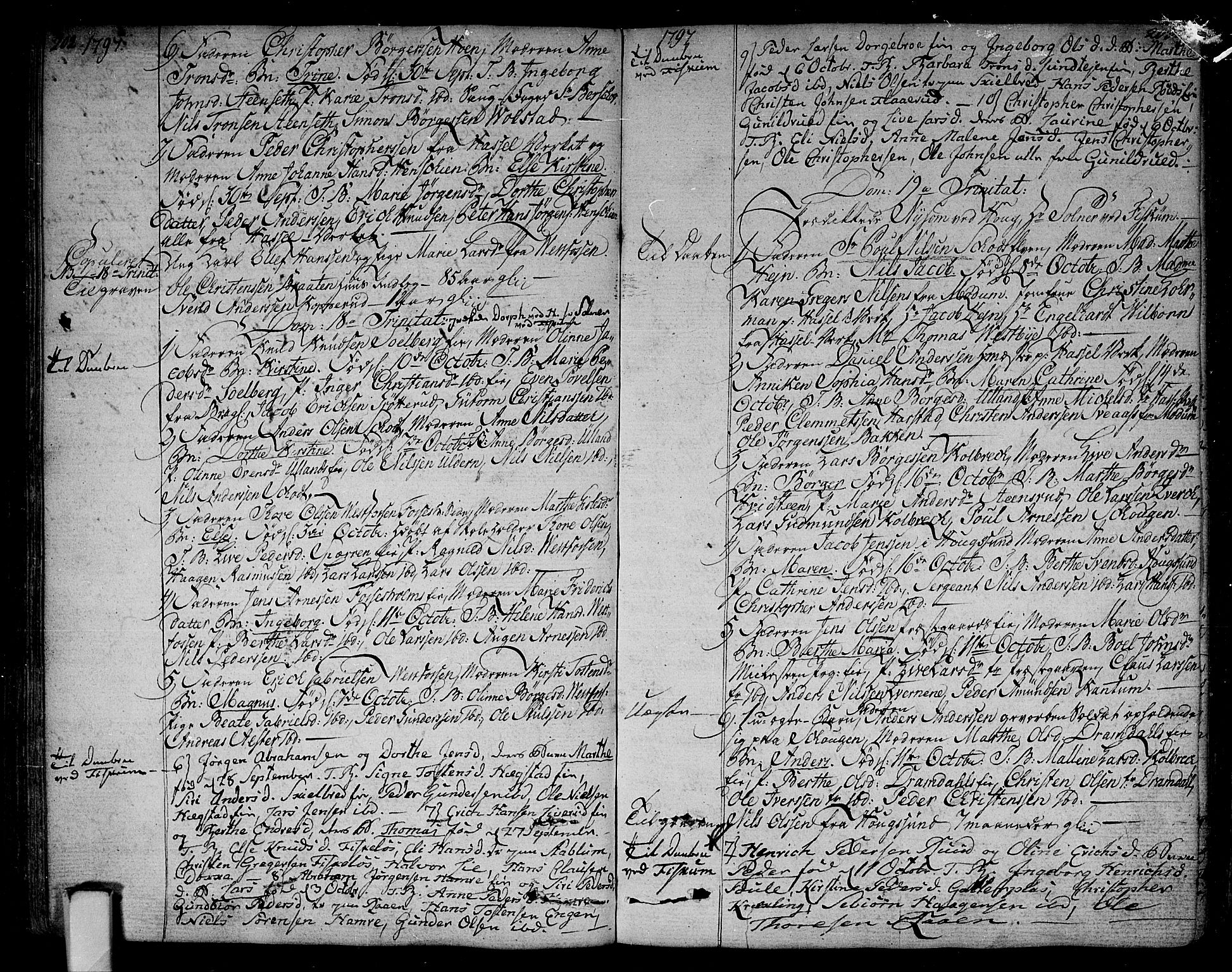 Eiker kirkebøker, SAKO/A-4/F/Fa/L0009: Parish register (official) no. I 9, 1789-1806, p. 202-203