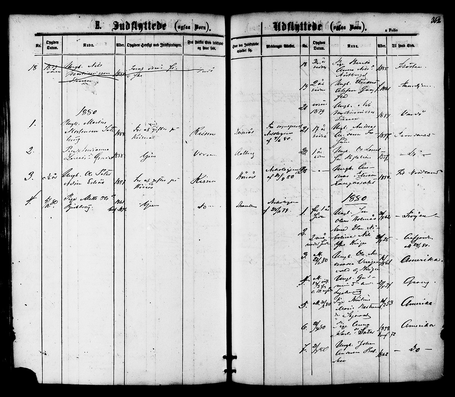 Ministerialprotokoller, klokkerbøker og fødselsregistre - Nord-Trøndelag, SAT/A-1458/701/L0009: Parish register (official) no. 701A09 /1, 1864-1882, p. 352
