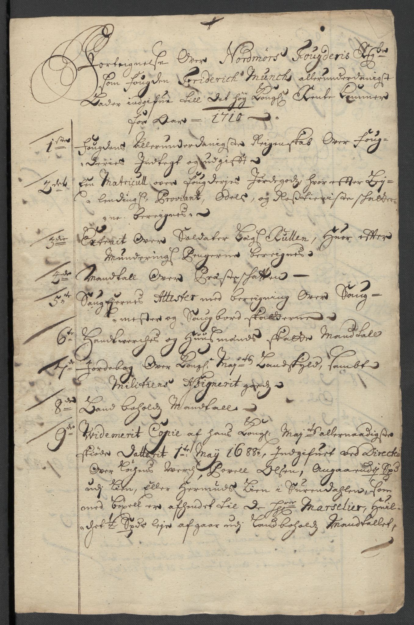 Rentekammeret inntil 1814, Reviderte regnskaper, Fogderegnskap, RA/EA-4092/R56/L3744: Fogderegnskap Nordmøre, 1709-1710, p. 8