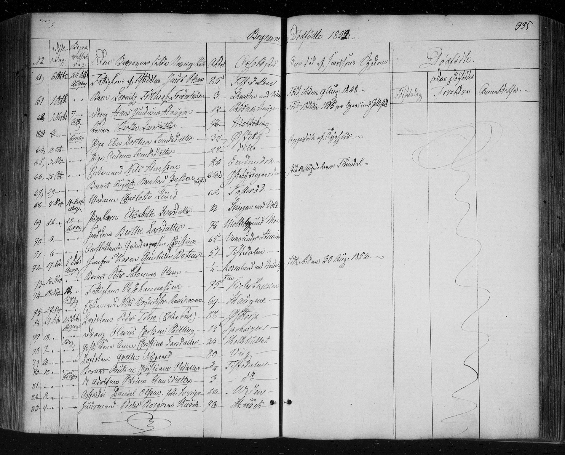 Berg prestekontor Kirkebøker, AV/SAO-A-10902/F/Fa/L0004: Parish register (official) no. I 4, 1843-1860, p. 335