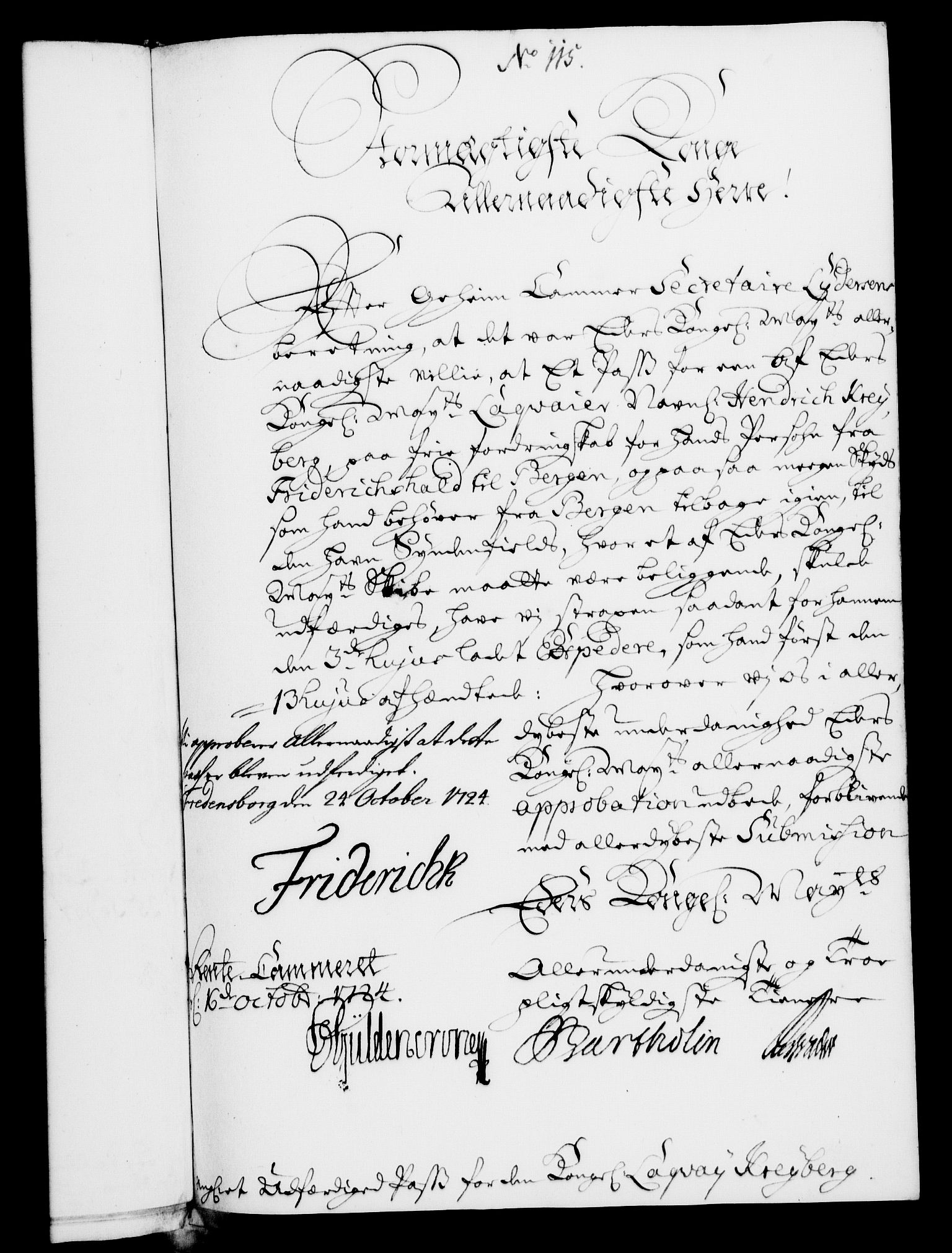Rentekammeret, Kammerkanselliet, RA/EA-3111/G/Gf/Gfa/L0007: Norsk relasjons- og resolusjonsprotokoll (merket RK 52.7), 1724, p. 754