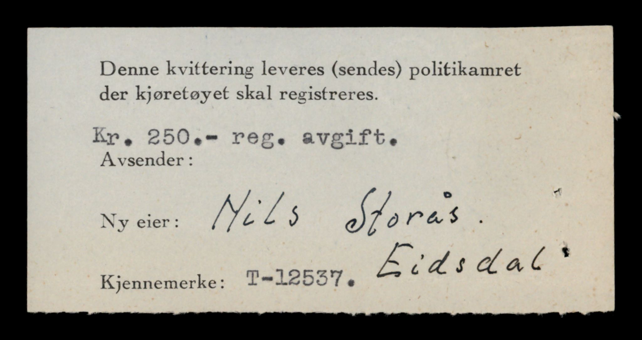 Møre og Romsdal vegkontor - Ålesund trafikkstasjon, SAT/A-4099/F/Fe/L0034: Registreringskort for kjøretøy T 12500 - T 12652, 1927-1998, p. 695