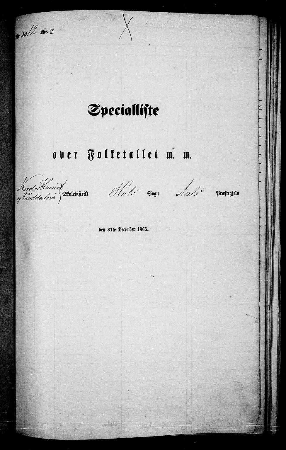 RA, 1865 census for Ål, 1865, p. 206