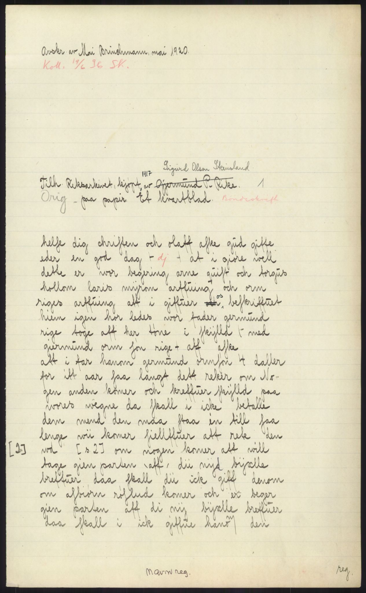 Samlinger til kildeutgivelse, Diplomavskriftsamlingen, AV/RA-EA-4053/H/Ha, p. 883