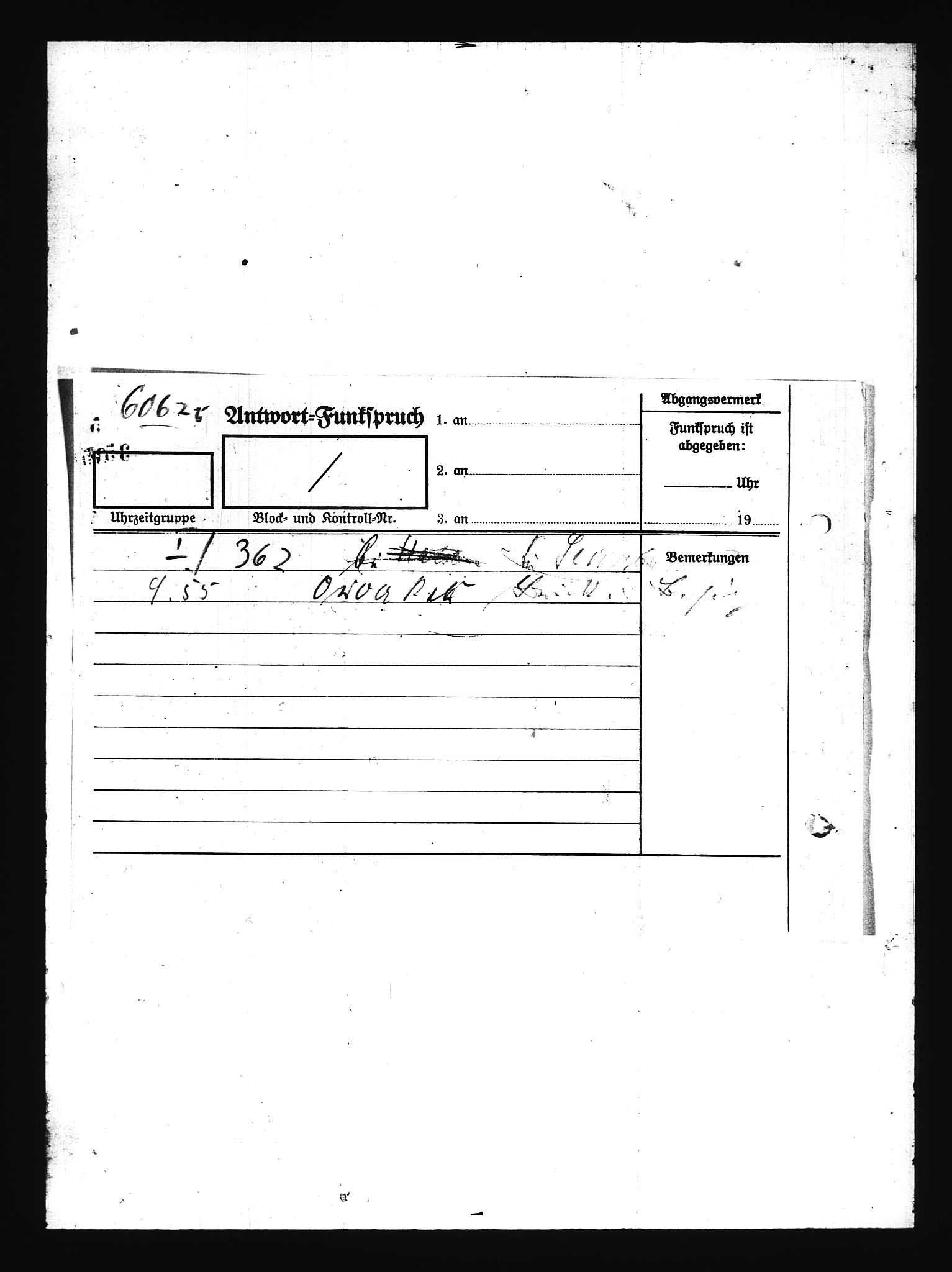 Documents Section, RA/RAFA-2200/V/L0076: Amerikansk mikrofilm "Captured German Documents".
Box No. 715.  FKA jnr. 619/1954., 1940, p. 180
