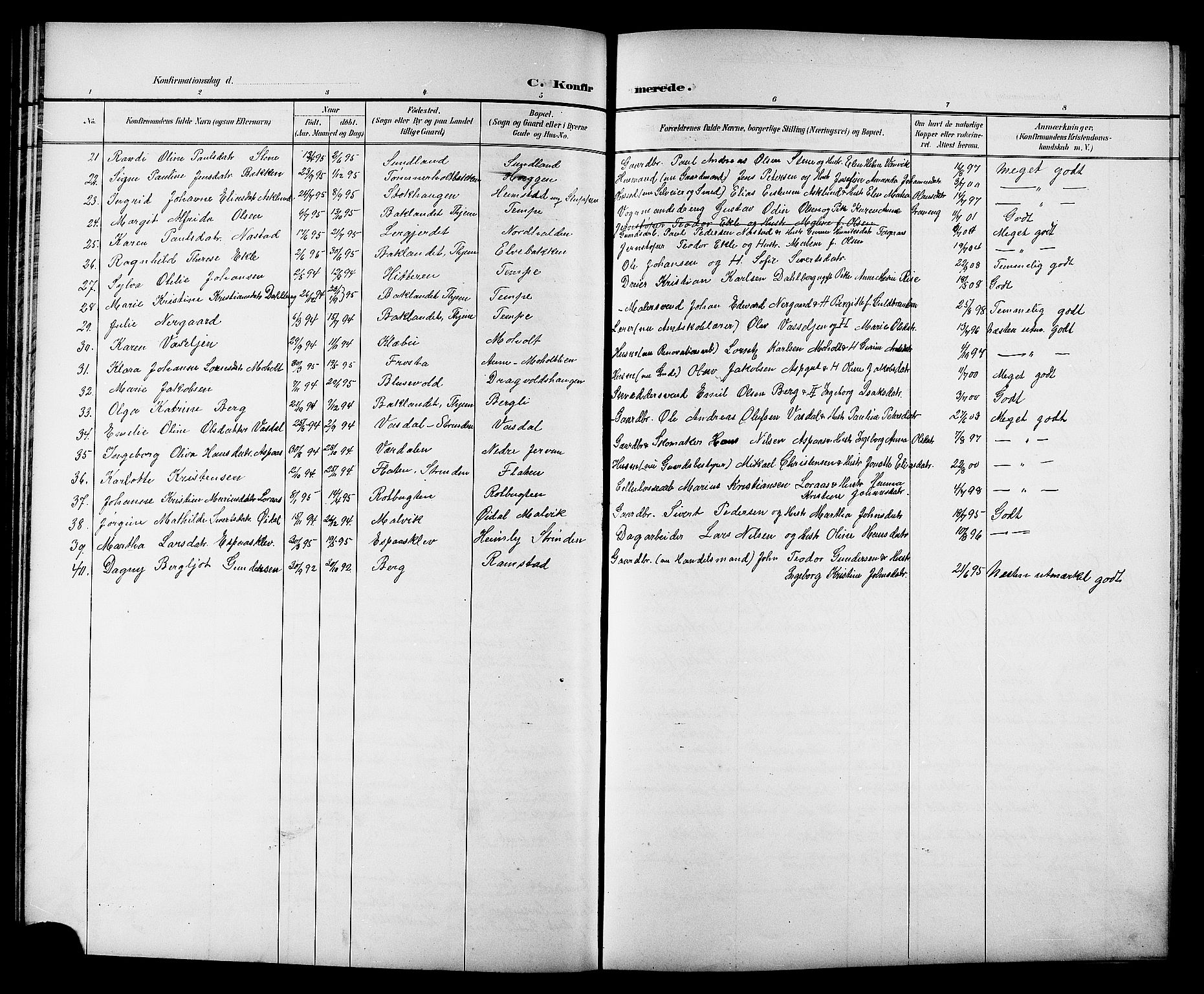 Ministerialprotokoller, klokkerbøker og fødselsregistre - Sør-Trøndelag, AV/SAT-A-1456/606/L0313: Parish register (copy) no. 606C09, 1895-1910